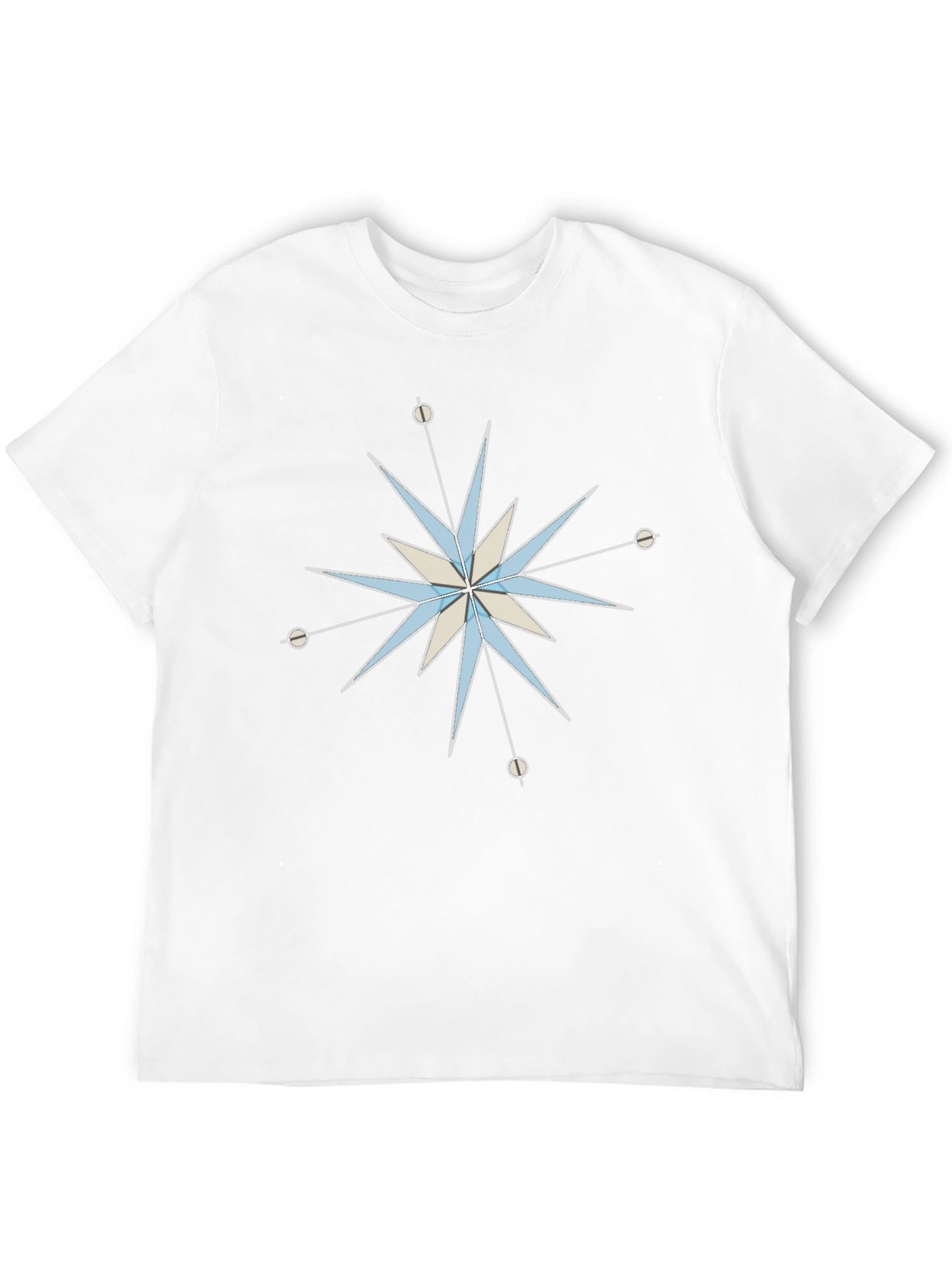 Black Mid-Century Modern Starburst Graphic Tee view 12