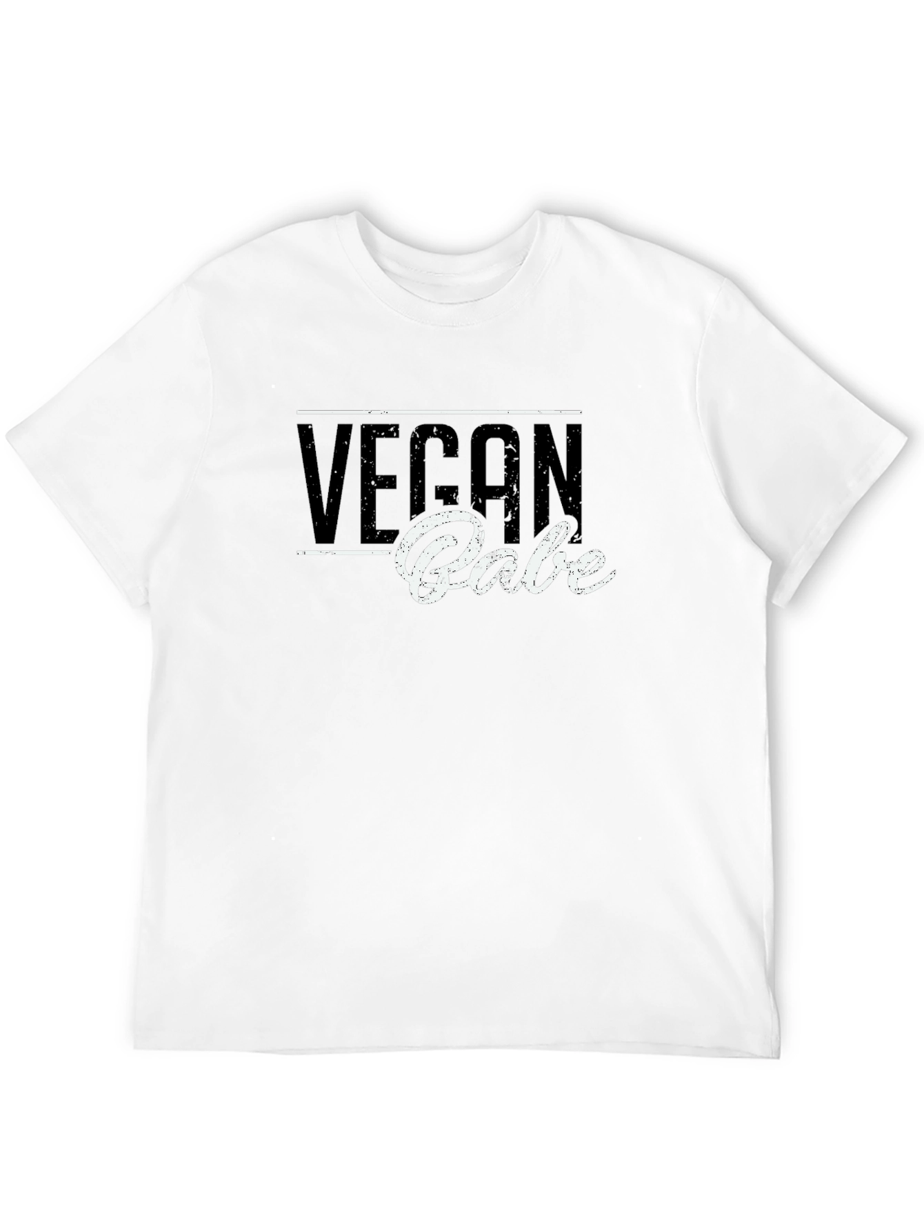 Black Vegan Babe Black T-Shirt - Stylish Vegan Apparel view 12