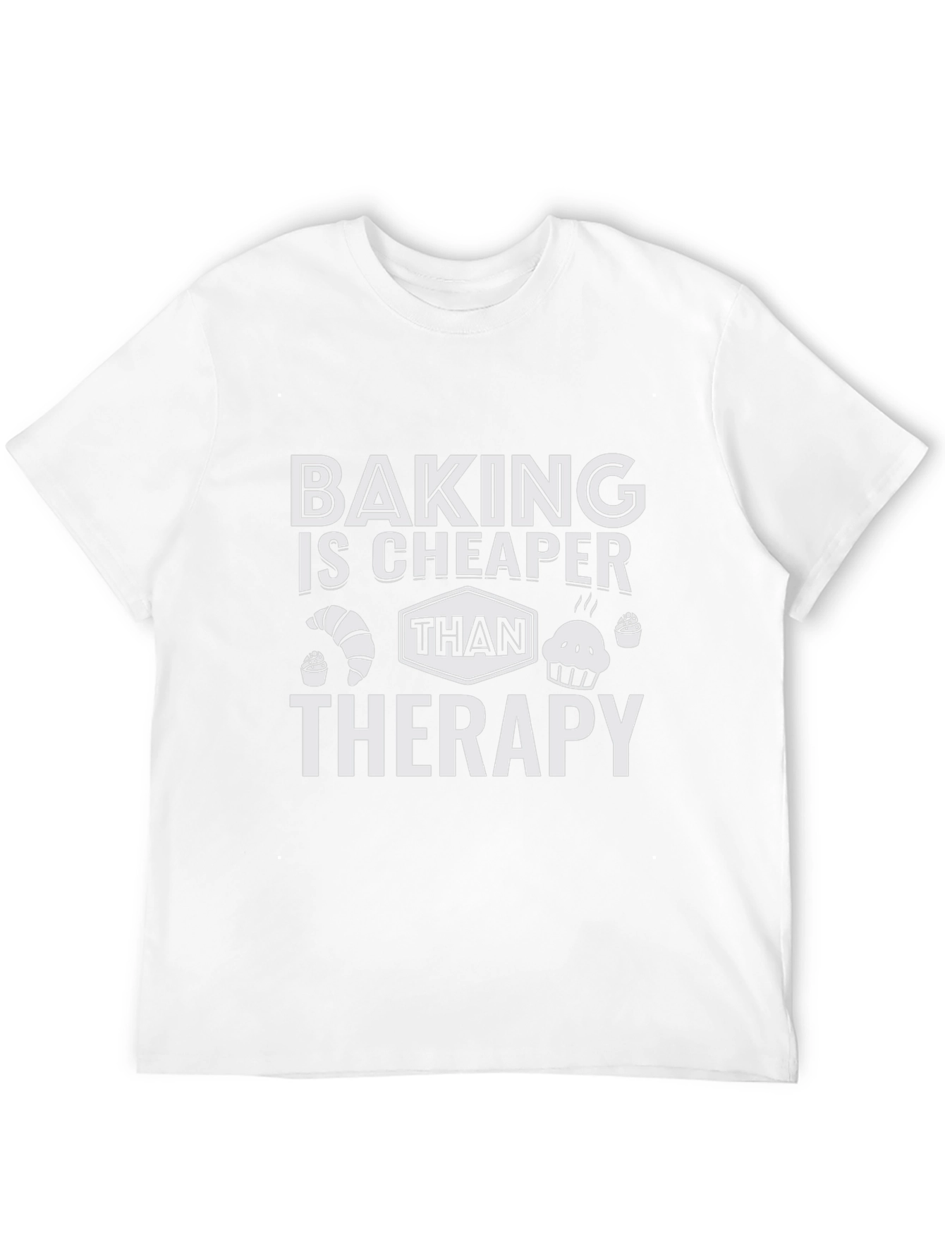 Black Baking is Cheaper Than Therapy Graphic Tee view 12
