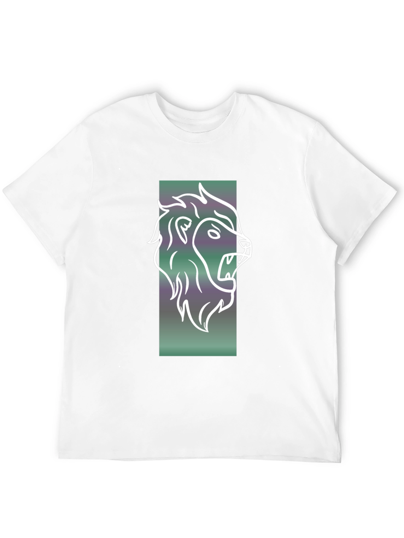 Black Lion Graphic Tee - Mens Black Cotton T-Shirt view 12