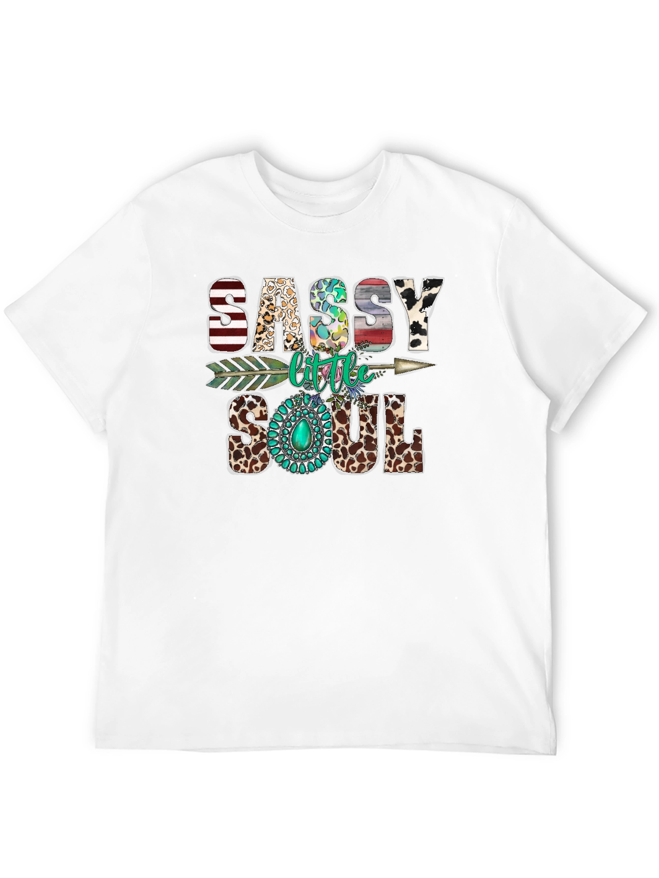 Black Sassy Little Soul Graphic T-Shirt view 12