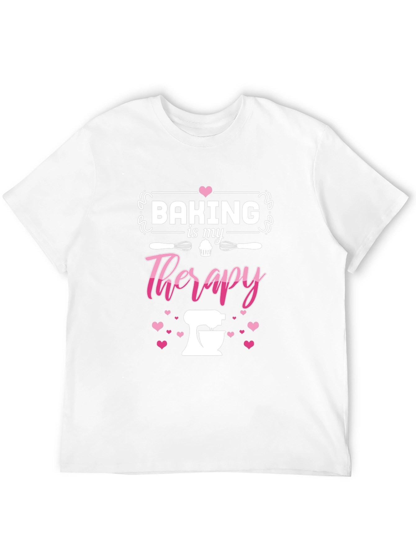 Black Baking is My Therapy Graphic Tee - Black view 12