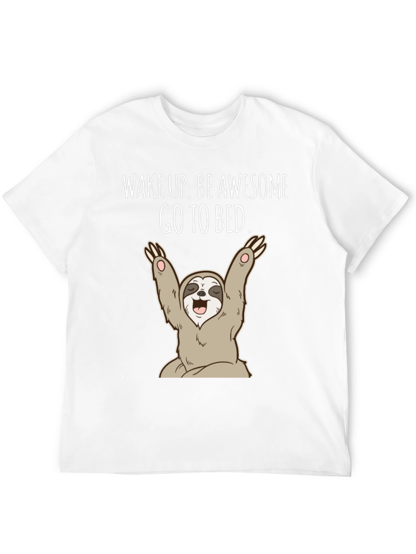 Black Wake Up Sloth Graphic Tee view 12