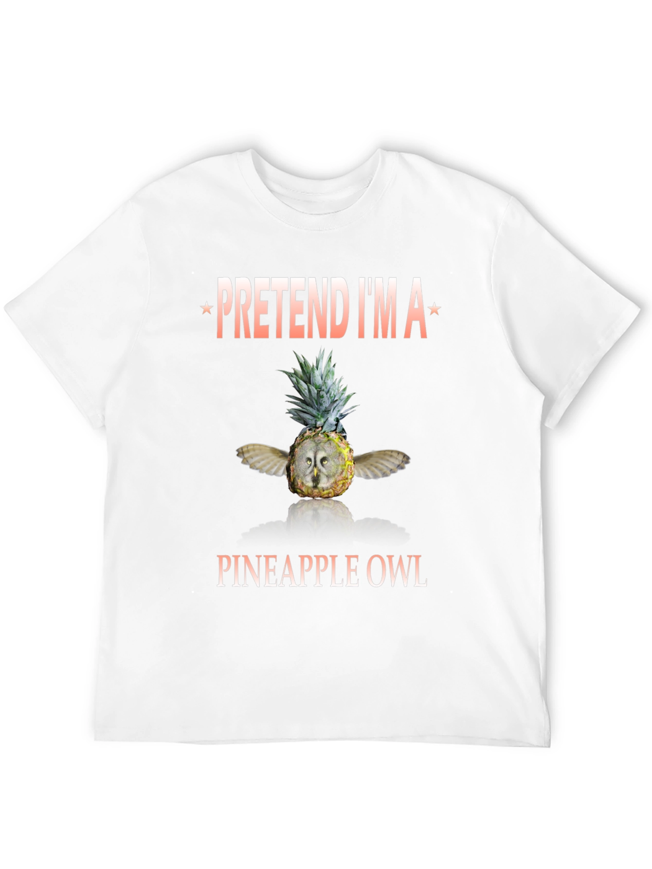 Black Pineapple Owl Graphic T-Shirt - Pretend I'm a Pineapple Owl view 12