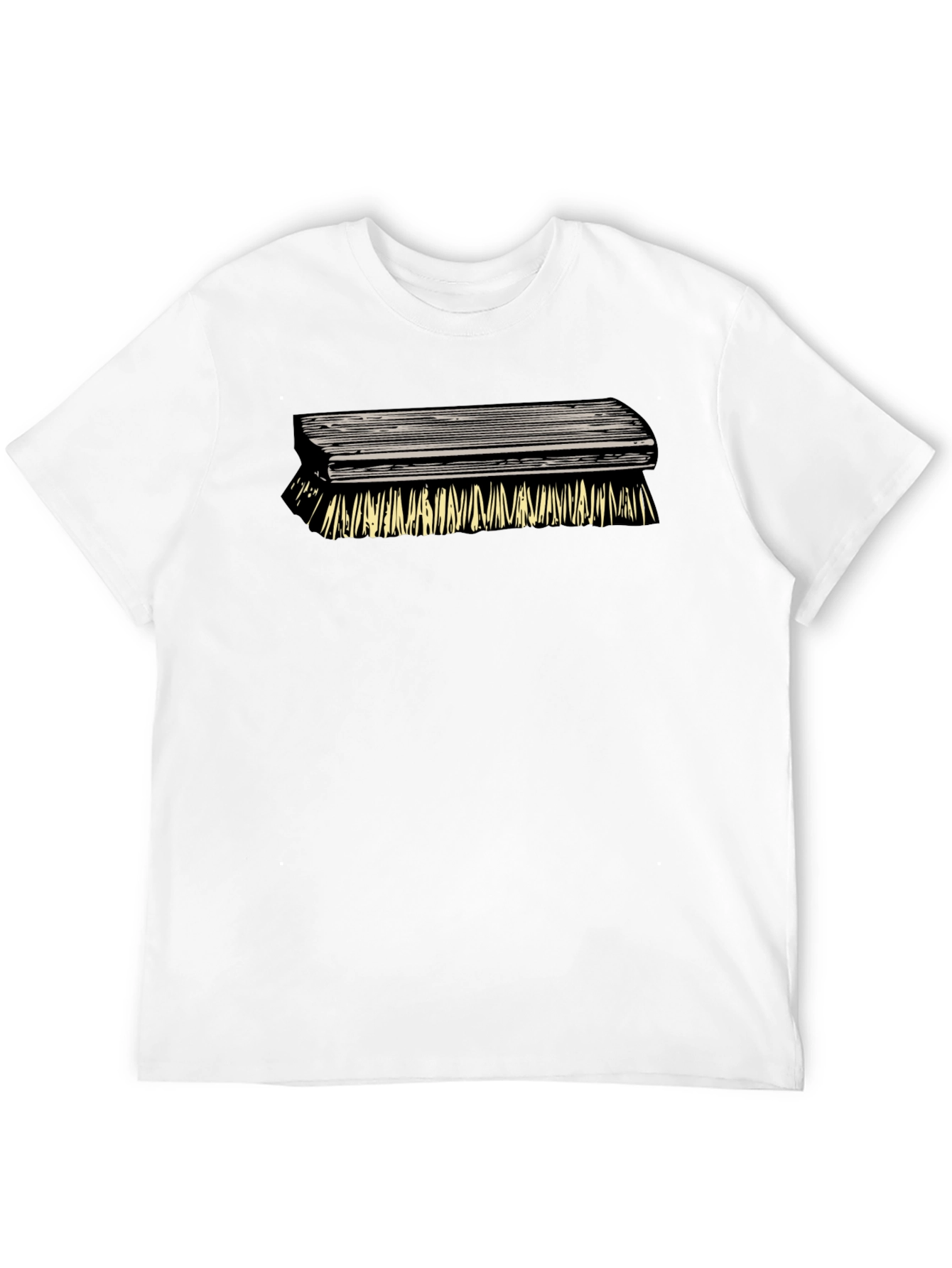 Black Novelty Brush Graphic Tee - Unique Design, Casual Style view 12
