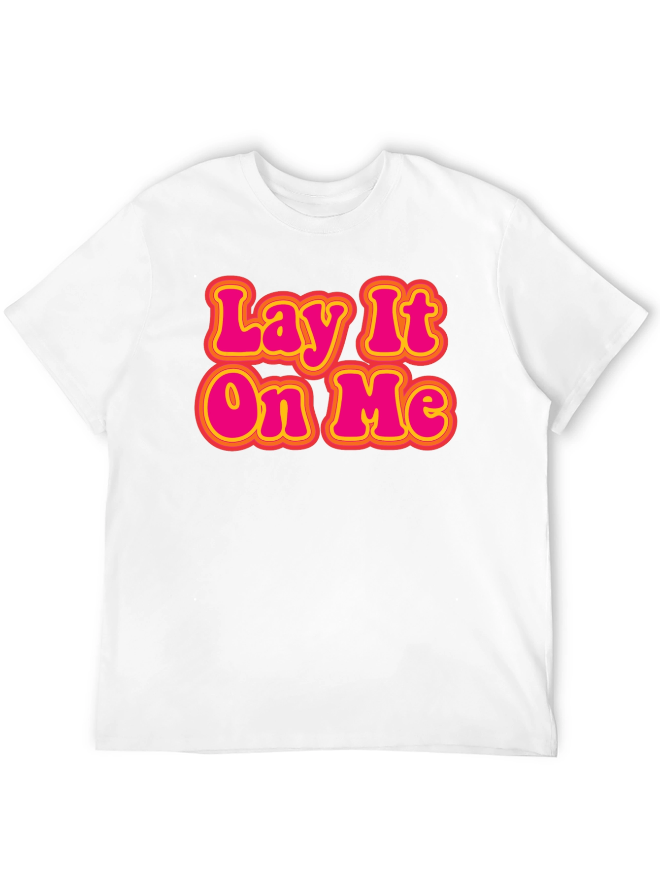 Black Lay It On Me Retro Graphic T-Shirt view 12