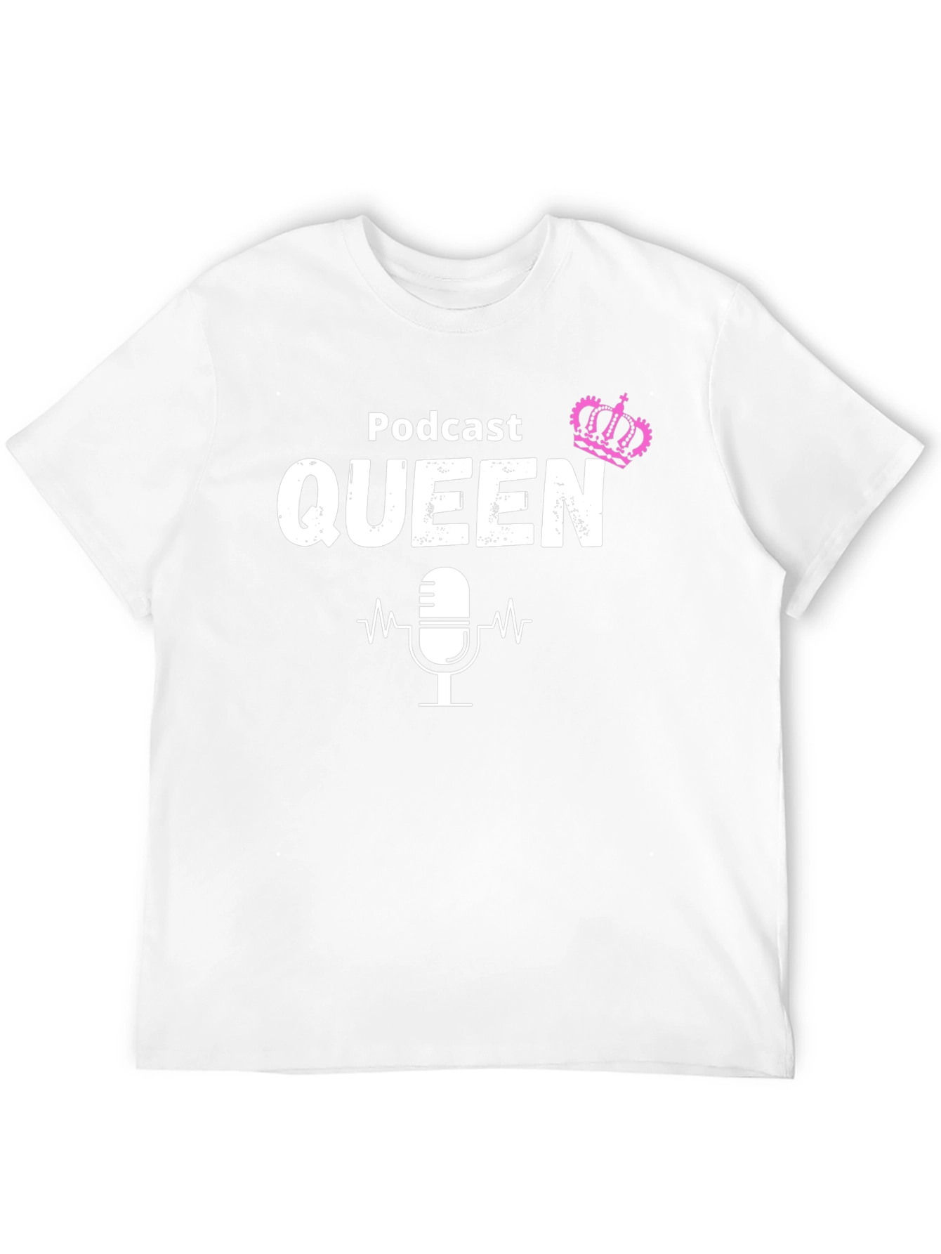 Black Podcast Queen T-Shirt - Perfect for Female Podcasters view 12