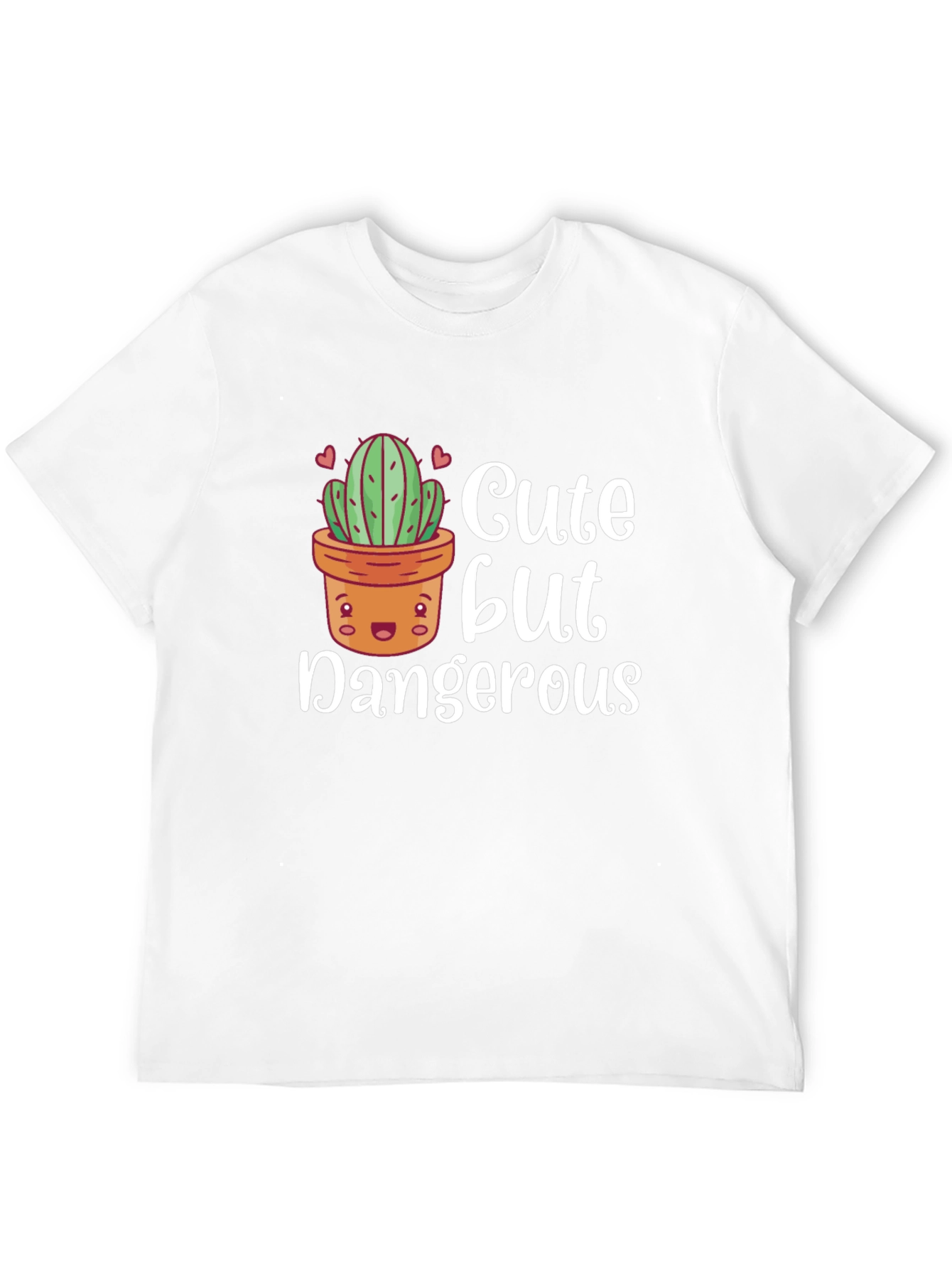 Black Cute But Dangerous Cactus Graphic T-Shirt view 12