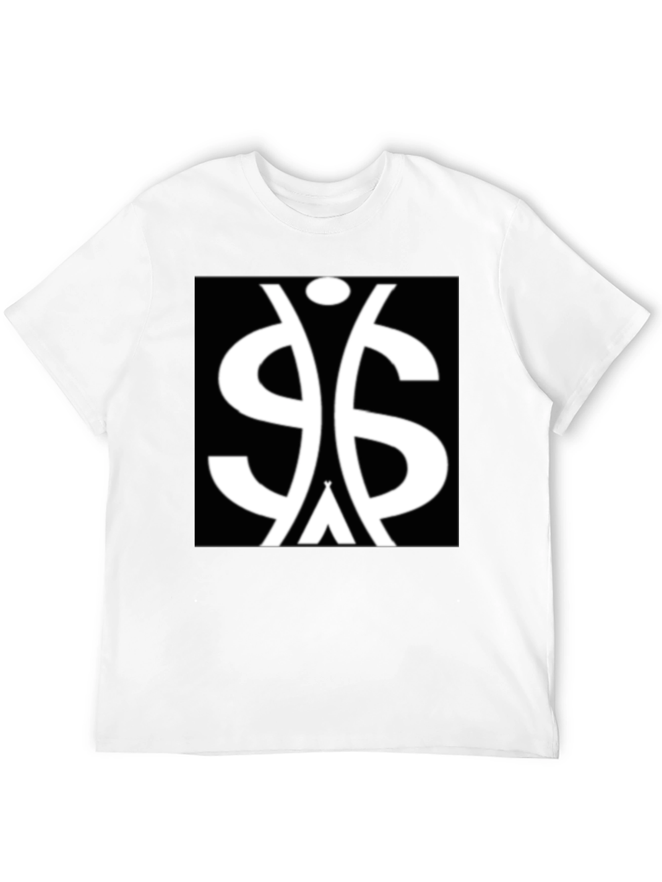 Black Symbol Graphic Tee - Black Cotton Blend view 12