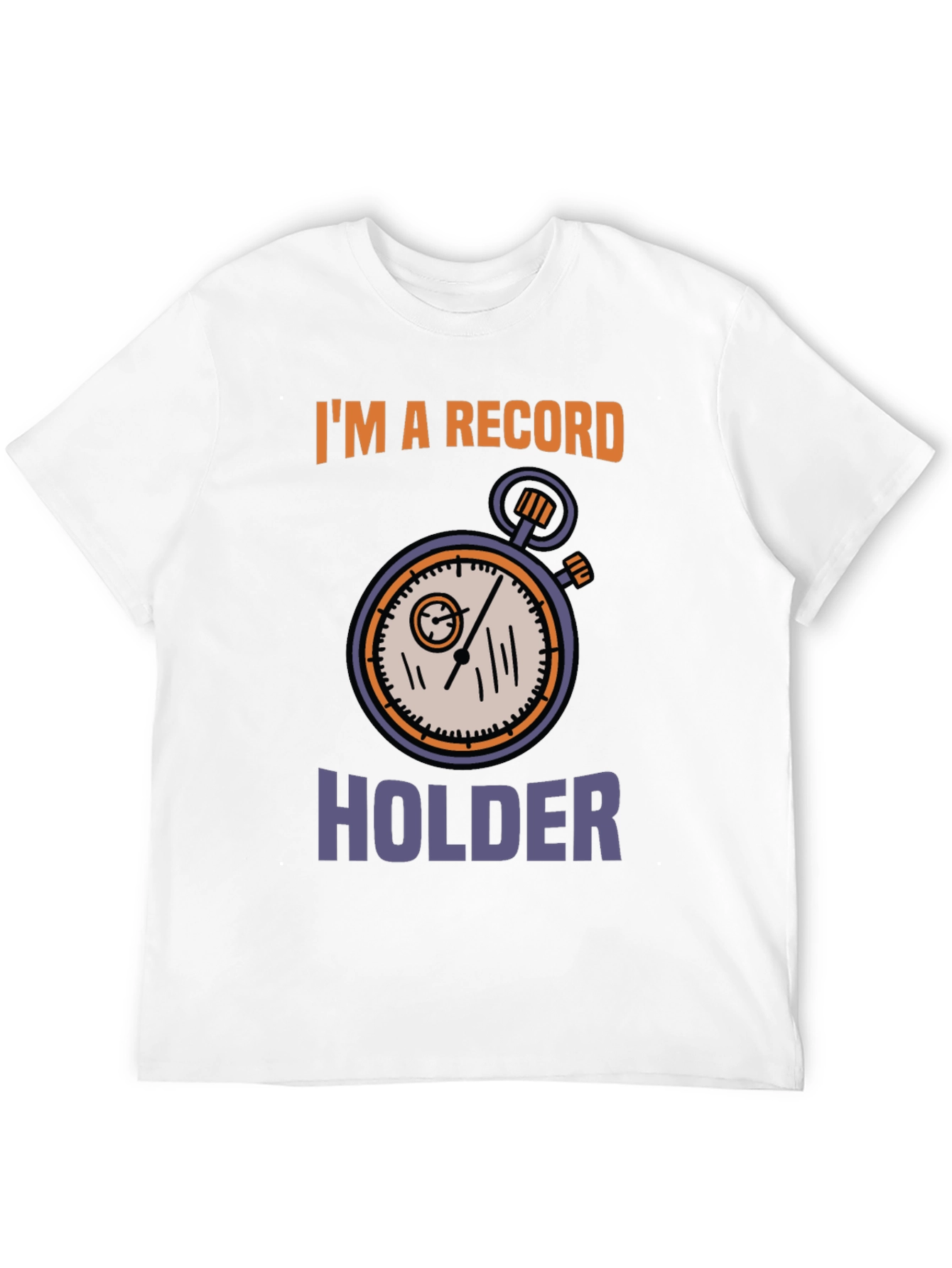 Black Record Holder Graphic Tee - Unique Design view 12