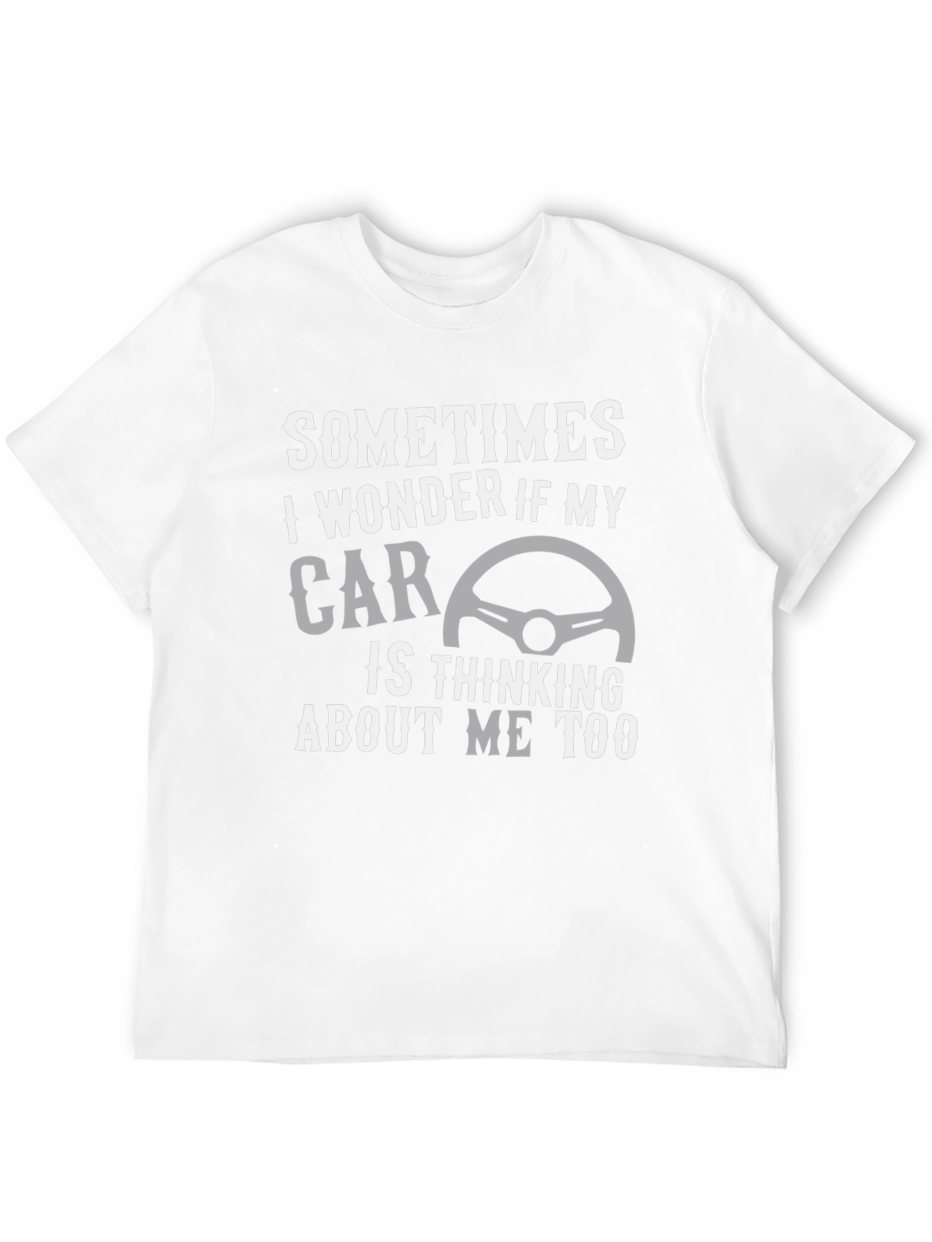 Black Car Lover's T-Shirt: Thinking About My Car view 12