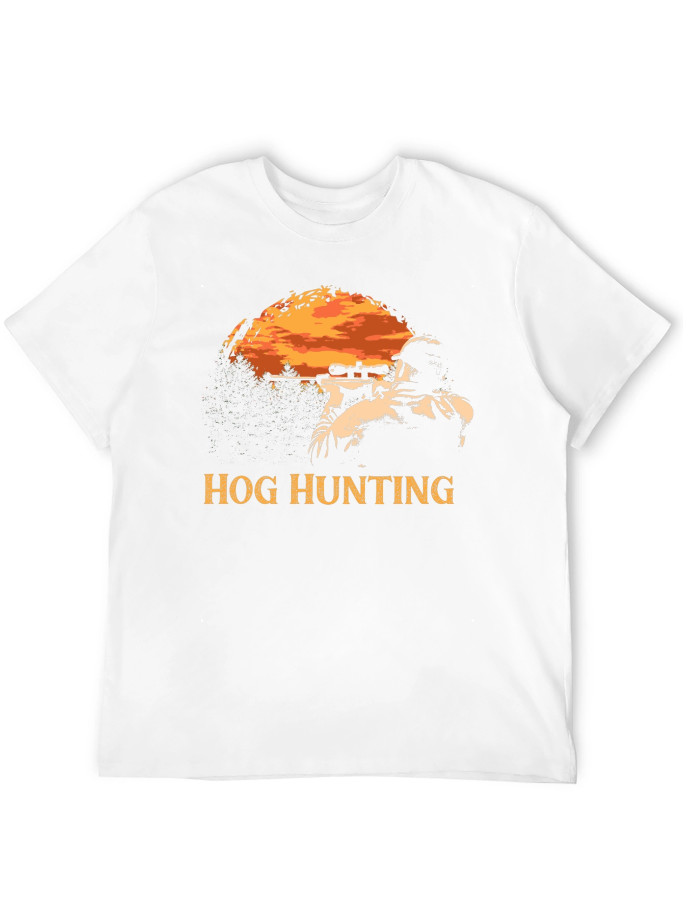 Black Hog Hunting T-Shirt - Hunter Graphic Tee view 12
