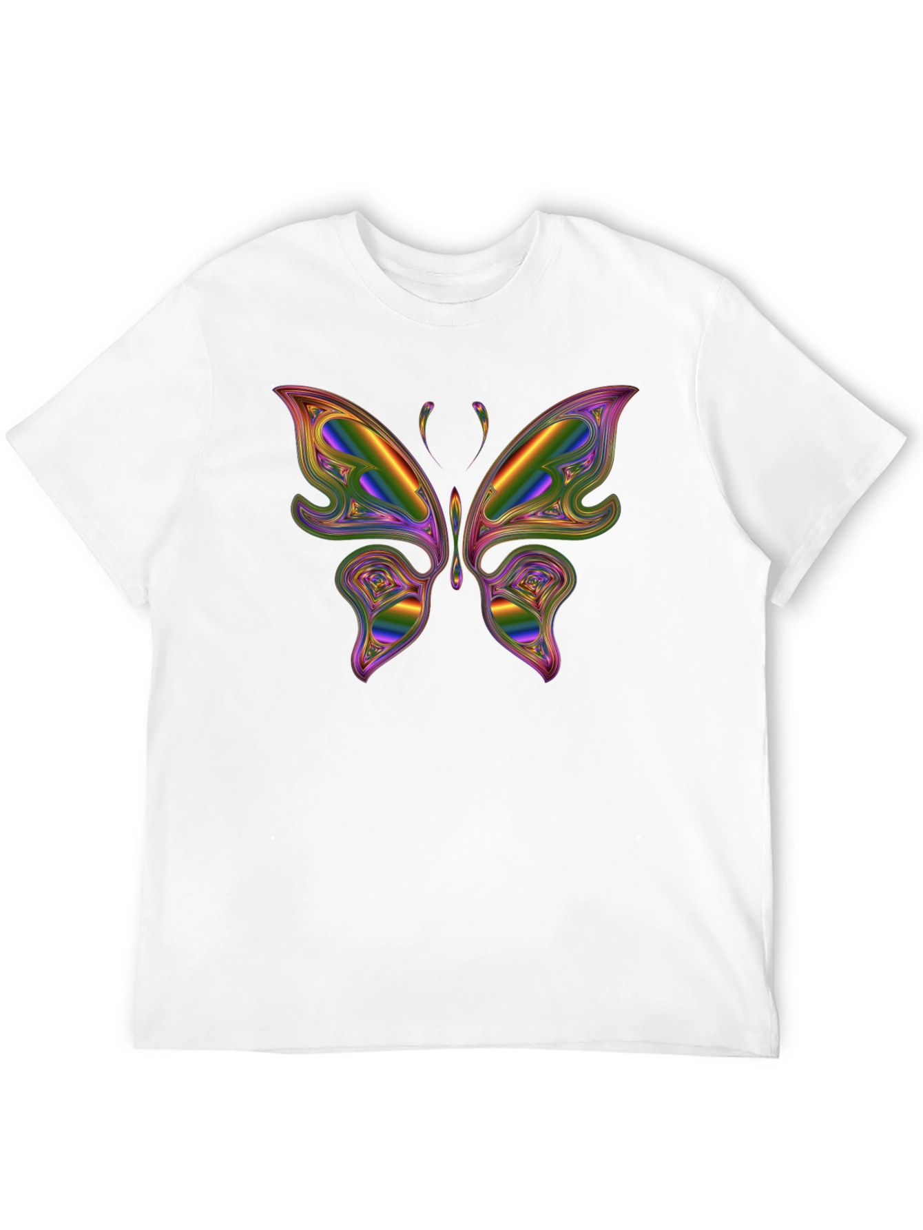 Black Rainbow Butterfly Graphic Tee view 12