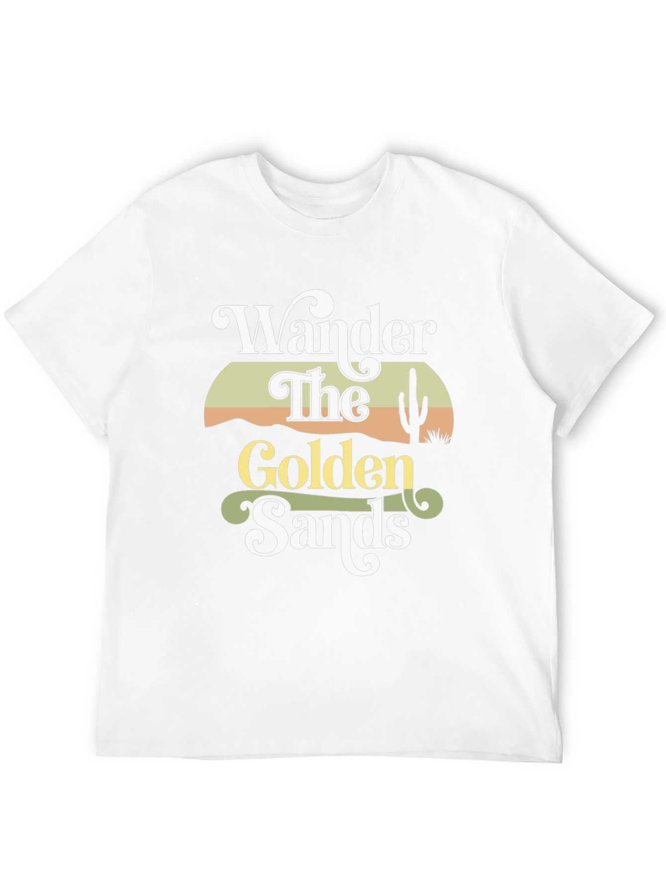 Black Wander the Golden Sands Graphic Tee - Black Cotton Comfort view 12