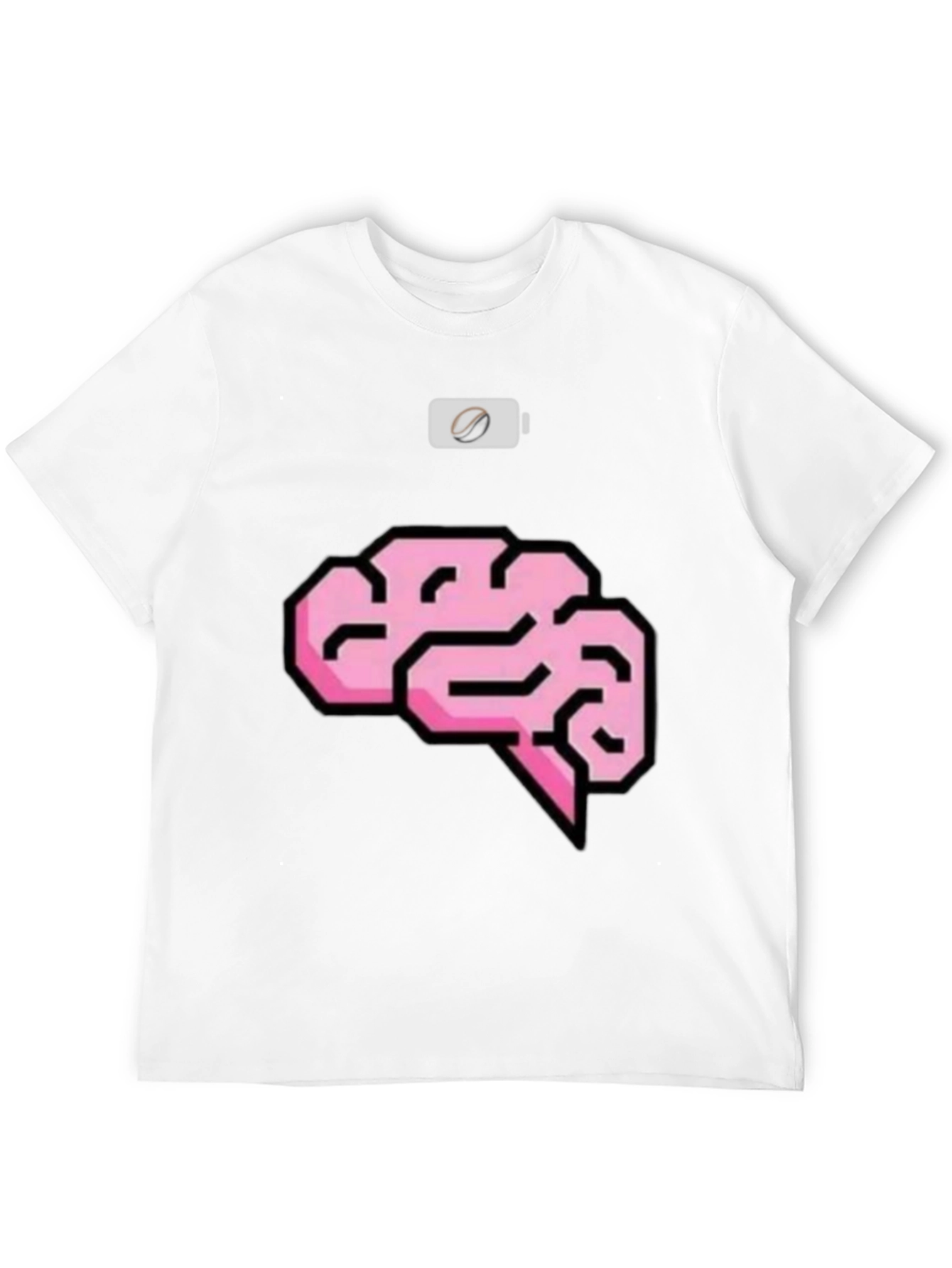 Black Brain Power Mode T-Shirt view 12