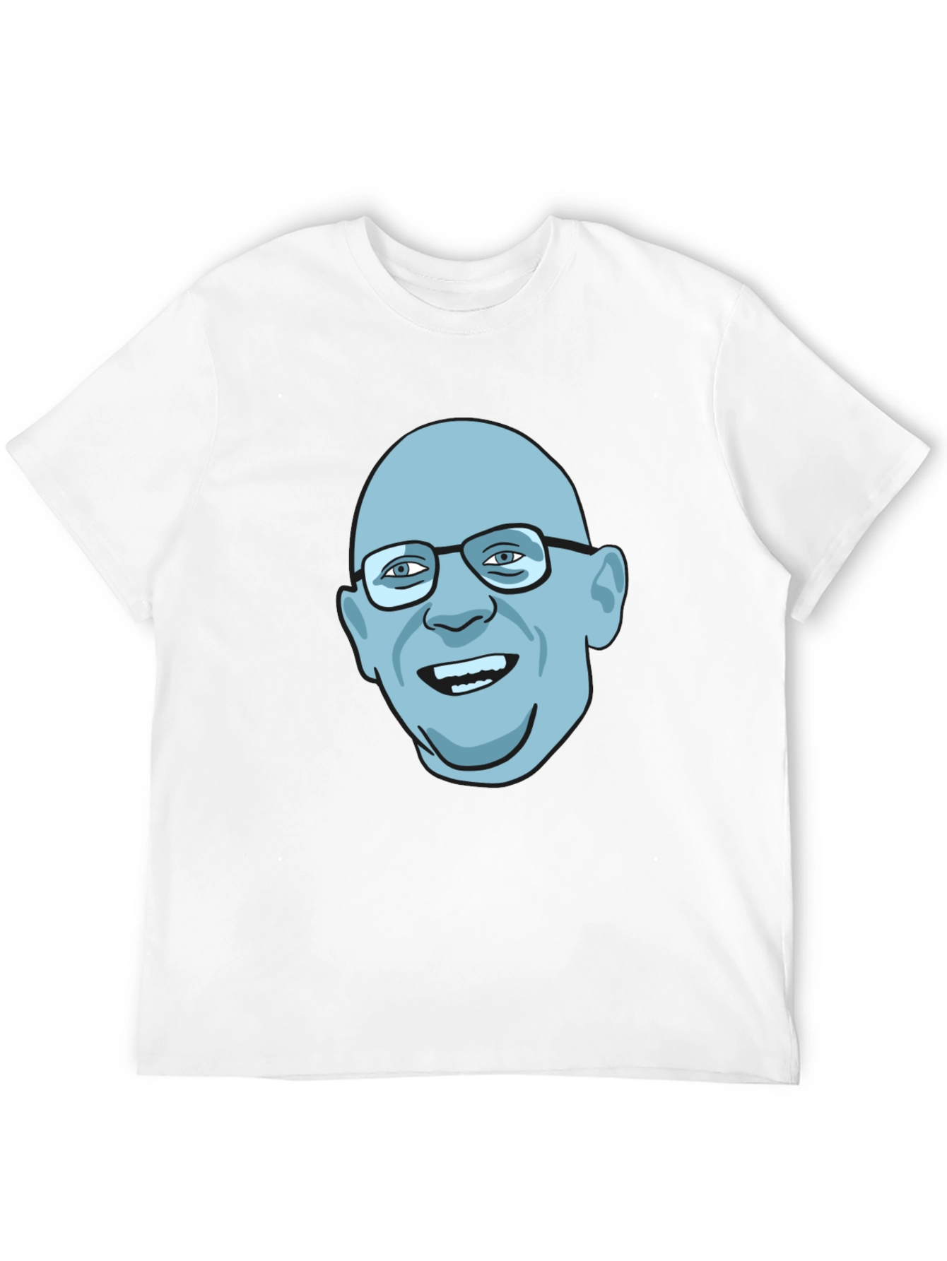 Black Bald Guy Graphic Tee - Unique Design view 12