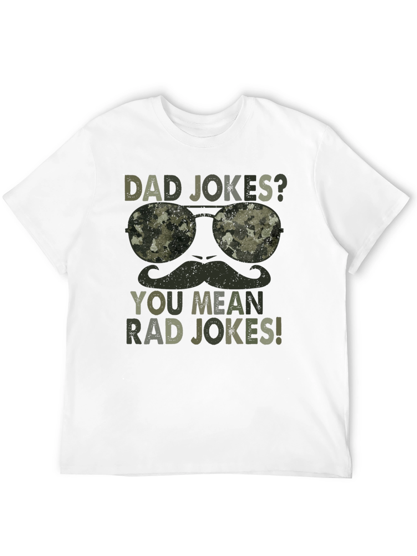 Black Dad Jokes? Rad Jokes! Camo Graphic T-Shirt view 12