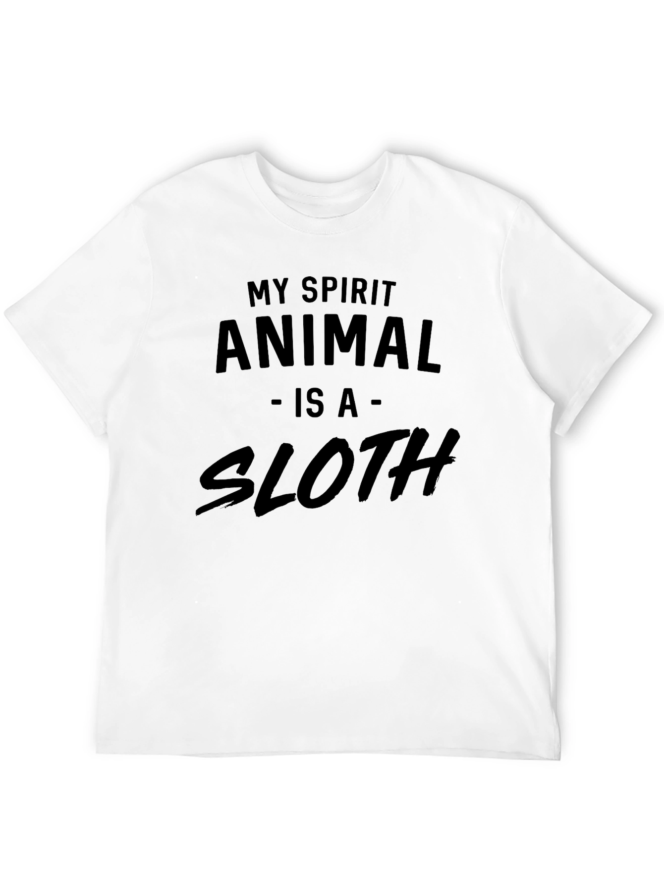 Black My Spirit Animal Is A Sloth Graphic T-Shirt view 12