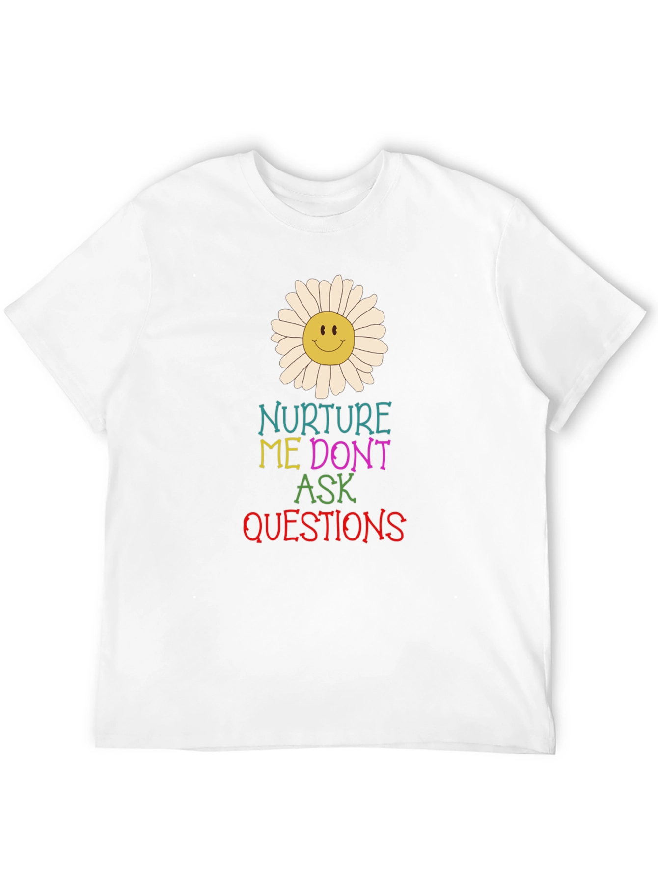 Black Nurture Me Graphic Tee - Black Cotton T-Shirt view 12