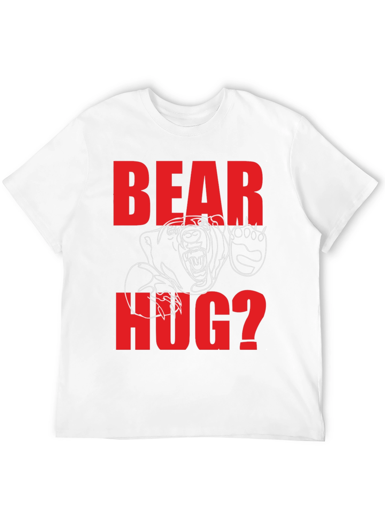 Black Bear Hug Graphic Tee - Black Cotton Blend view 12
