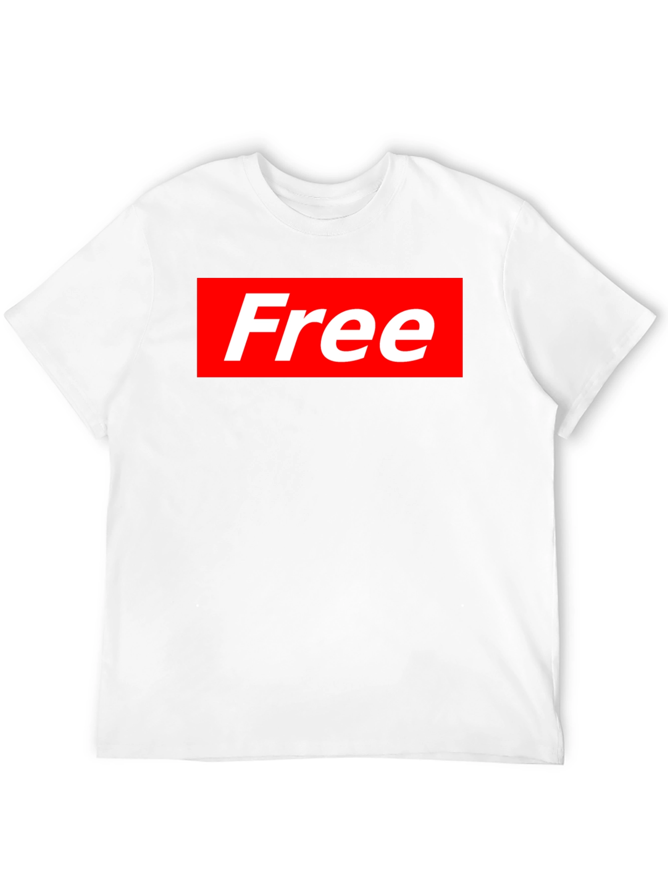 Black Free Supreme Style T-Shirt - Black Cotton Blend Tee view 12