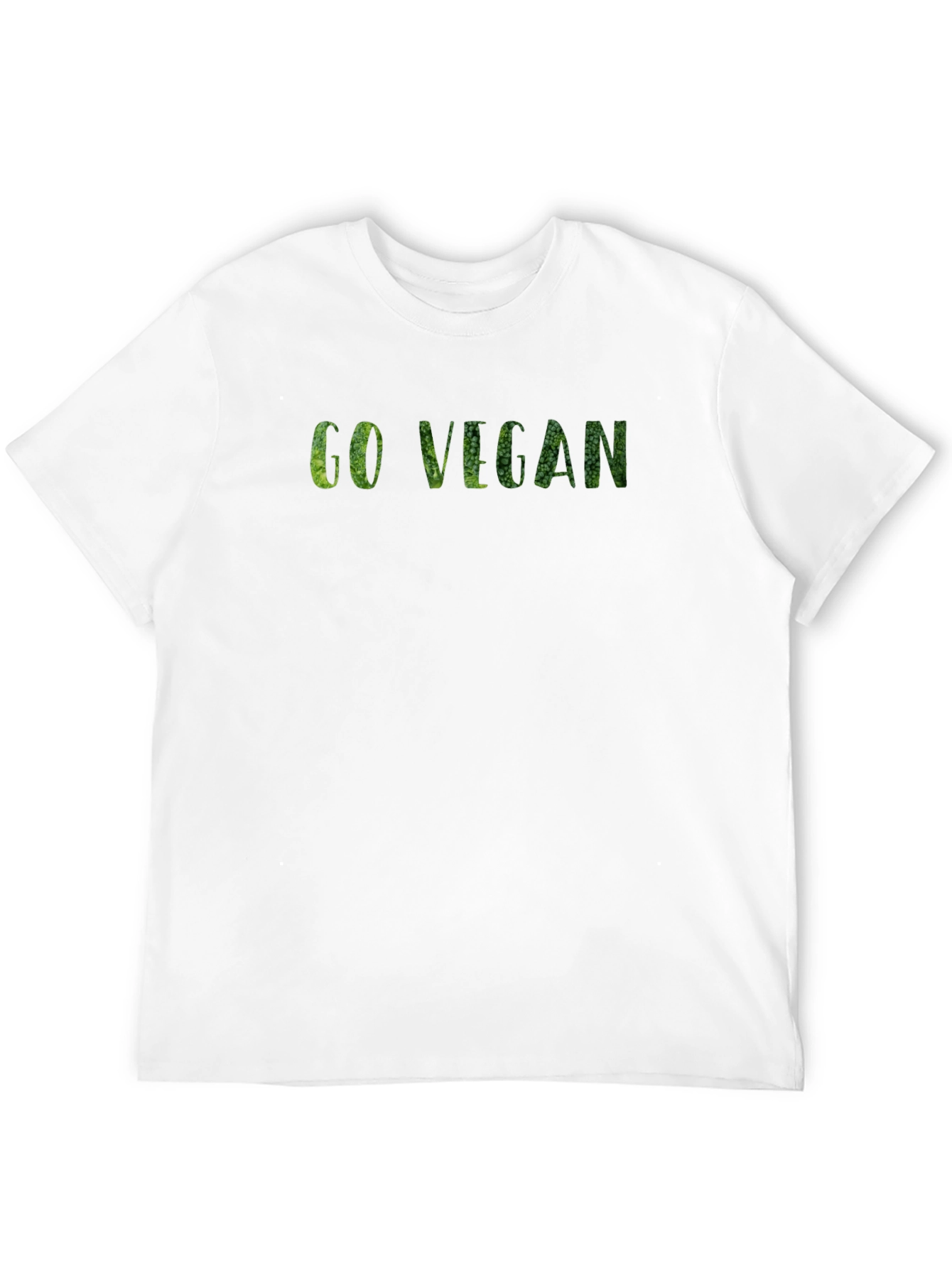 Black Go Vegan Graphic Tee - Black Cotton T-Shirt view 12