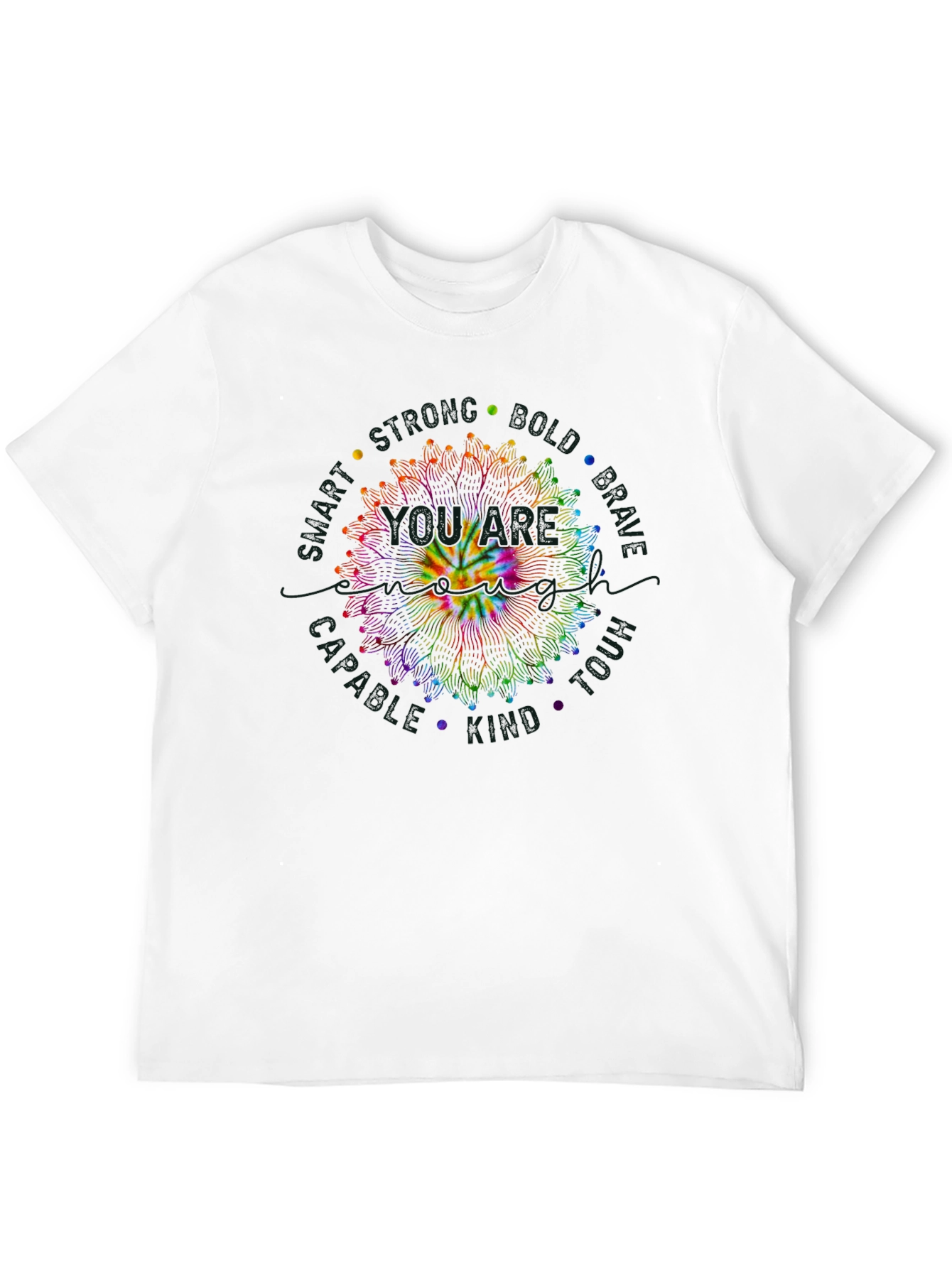 Tie Dye Smiley Face Mandala T-Shirt - 12