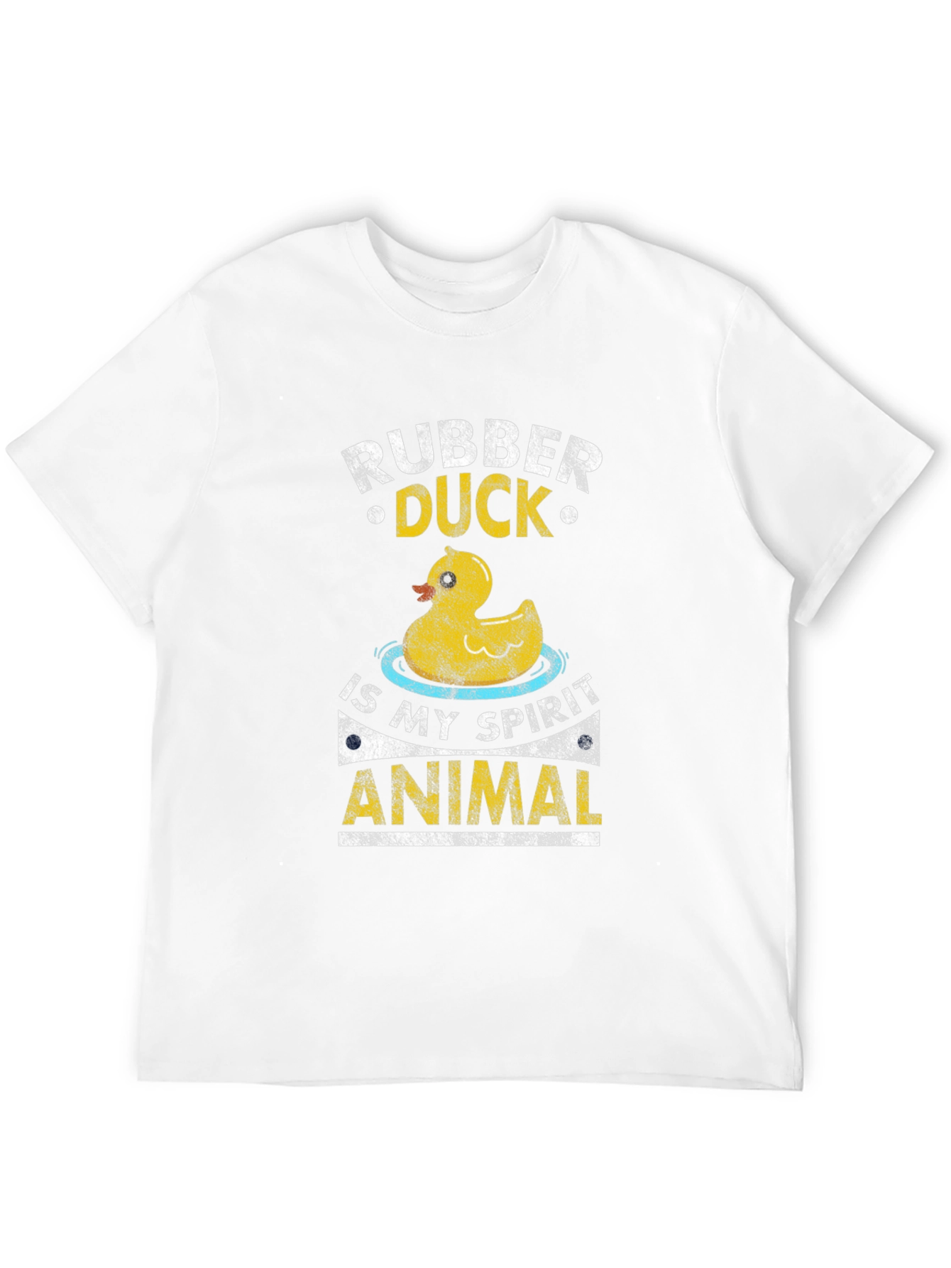 Black Rubber Duck Spirit Animal Graphic T-Shirt view 12