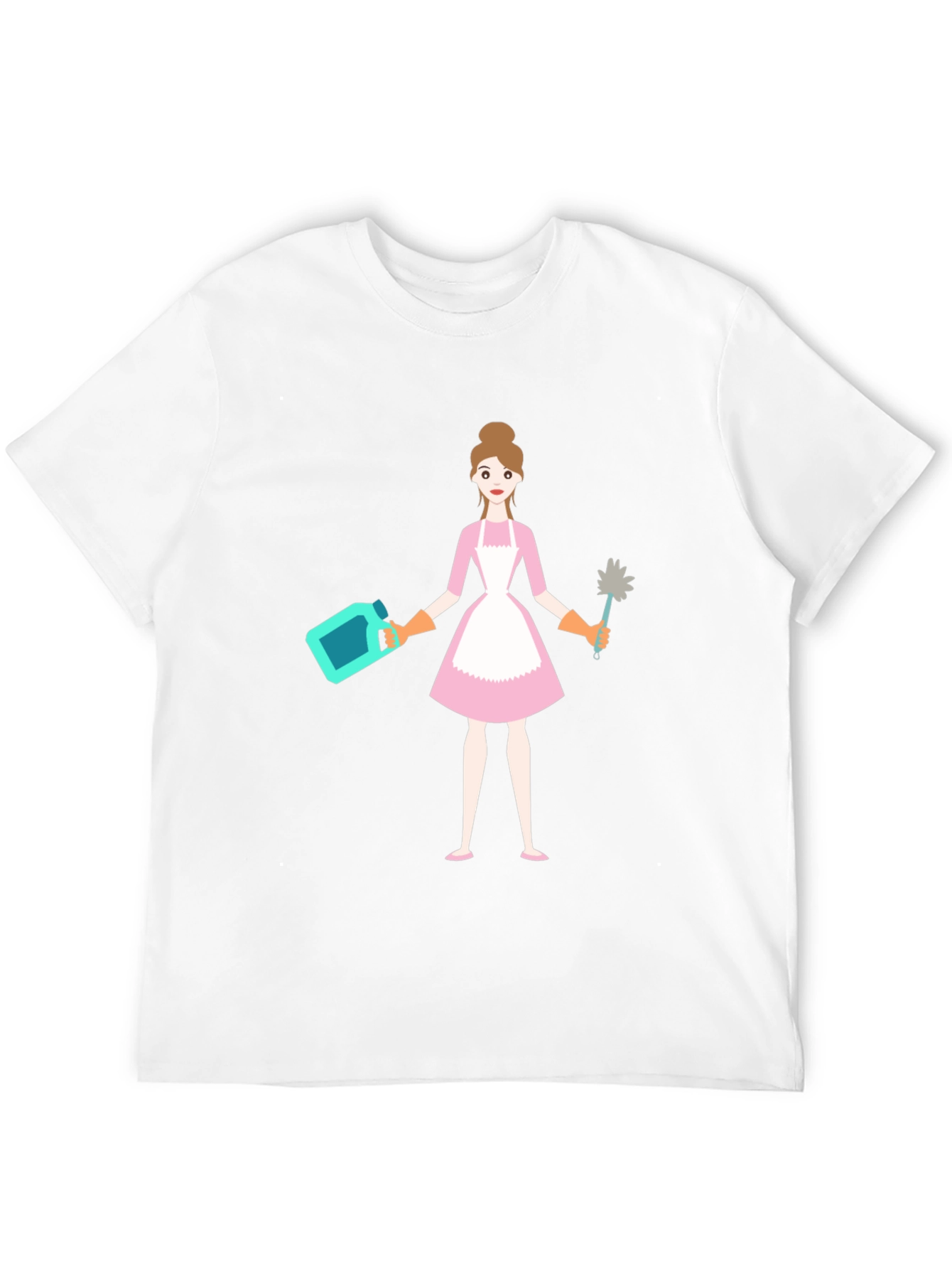 Black Maid Graphic Tee - Cleaning Crew T-Shirt view 12