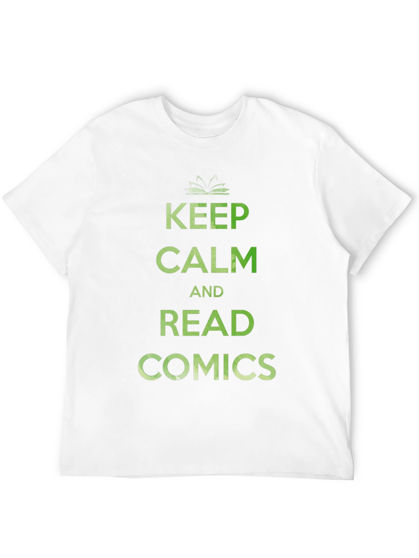 Black Keep Calm and Read Comics T-Shirt - Black view 12