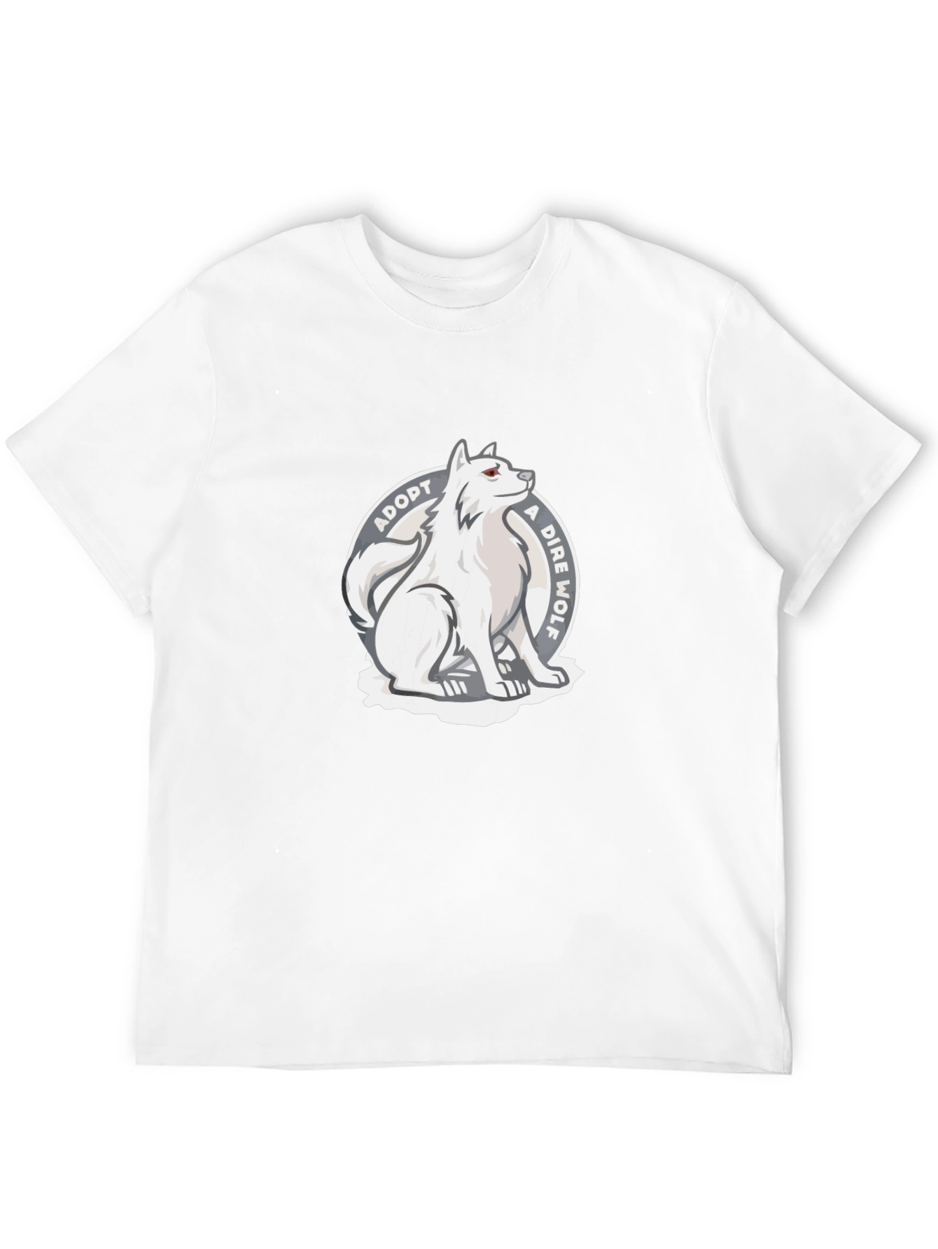 Black Adopt a Dire Wolf Graphic T-Shirt - Black Cotton Tee view 12