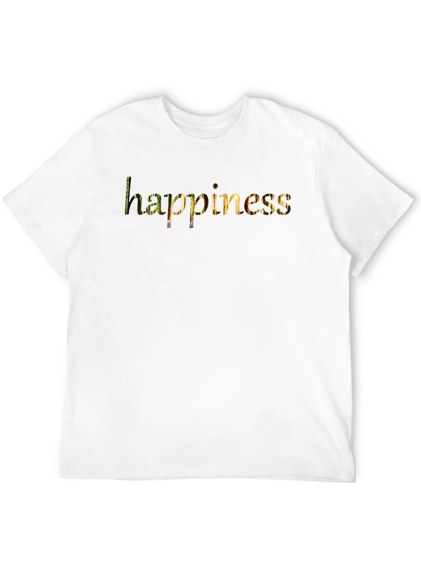 Black Happiness Graphic Black T-Shirt for Men view 12