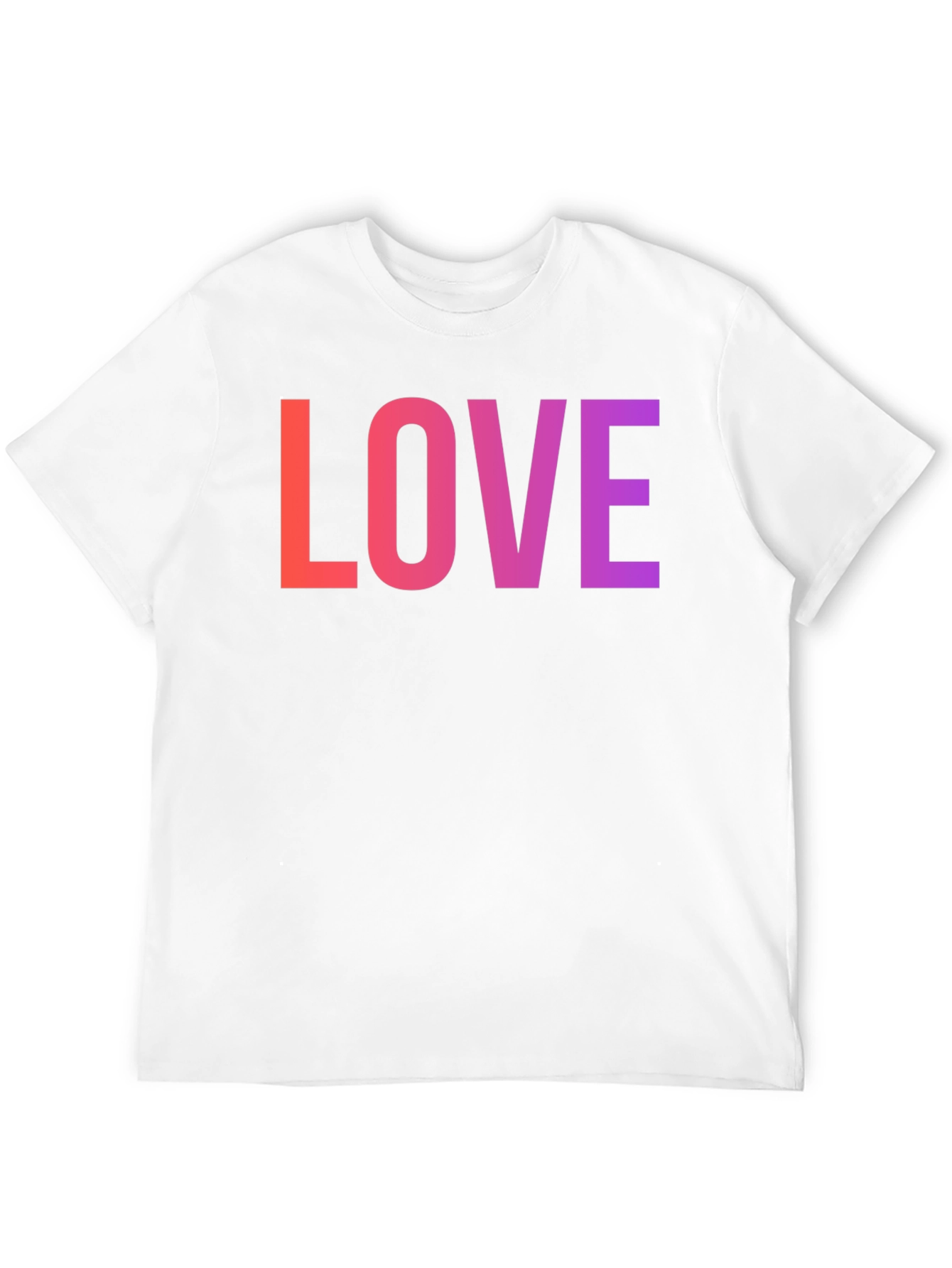 Black LOVE Graphic Tee - Gradient Word Design view 12