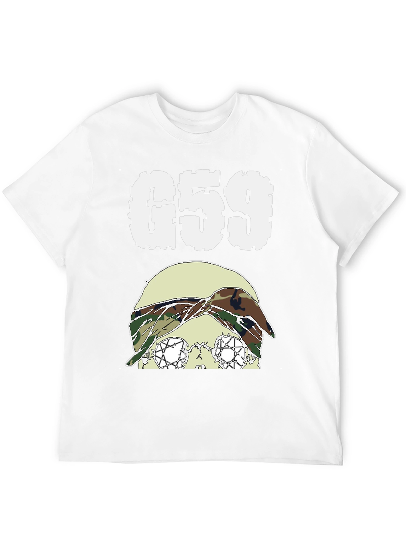 G59 Skull Graphic T-Shirt - Black - 12