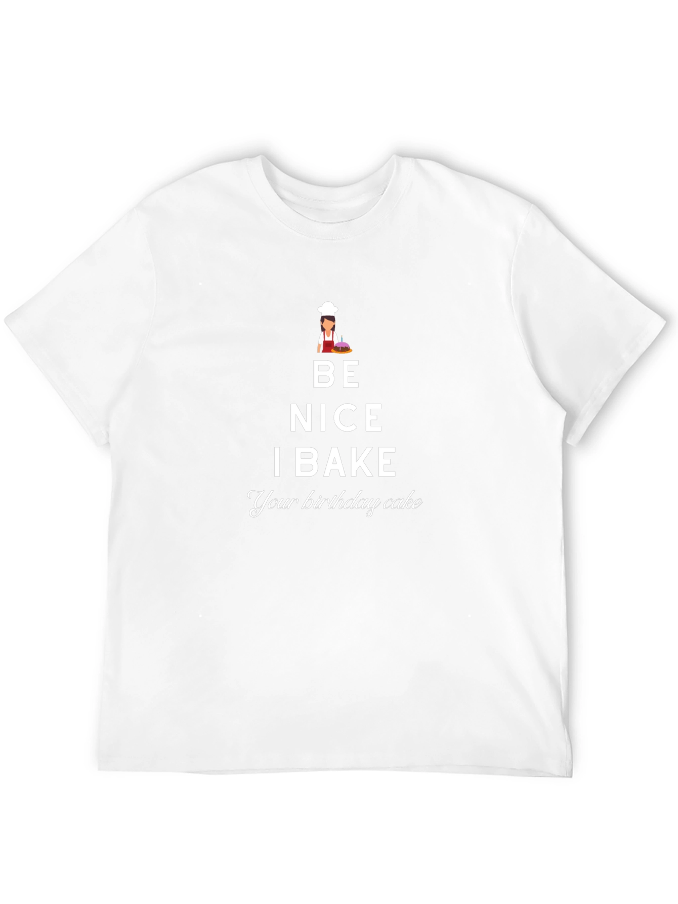 Black Be Nice I Bake T-Shirt - Funny Baker Gift view 12