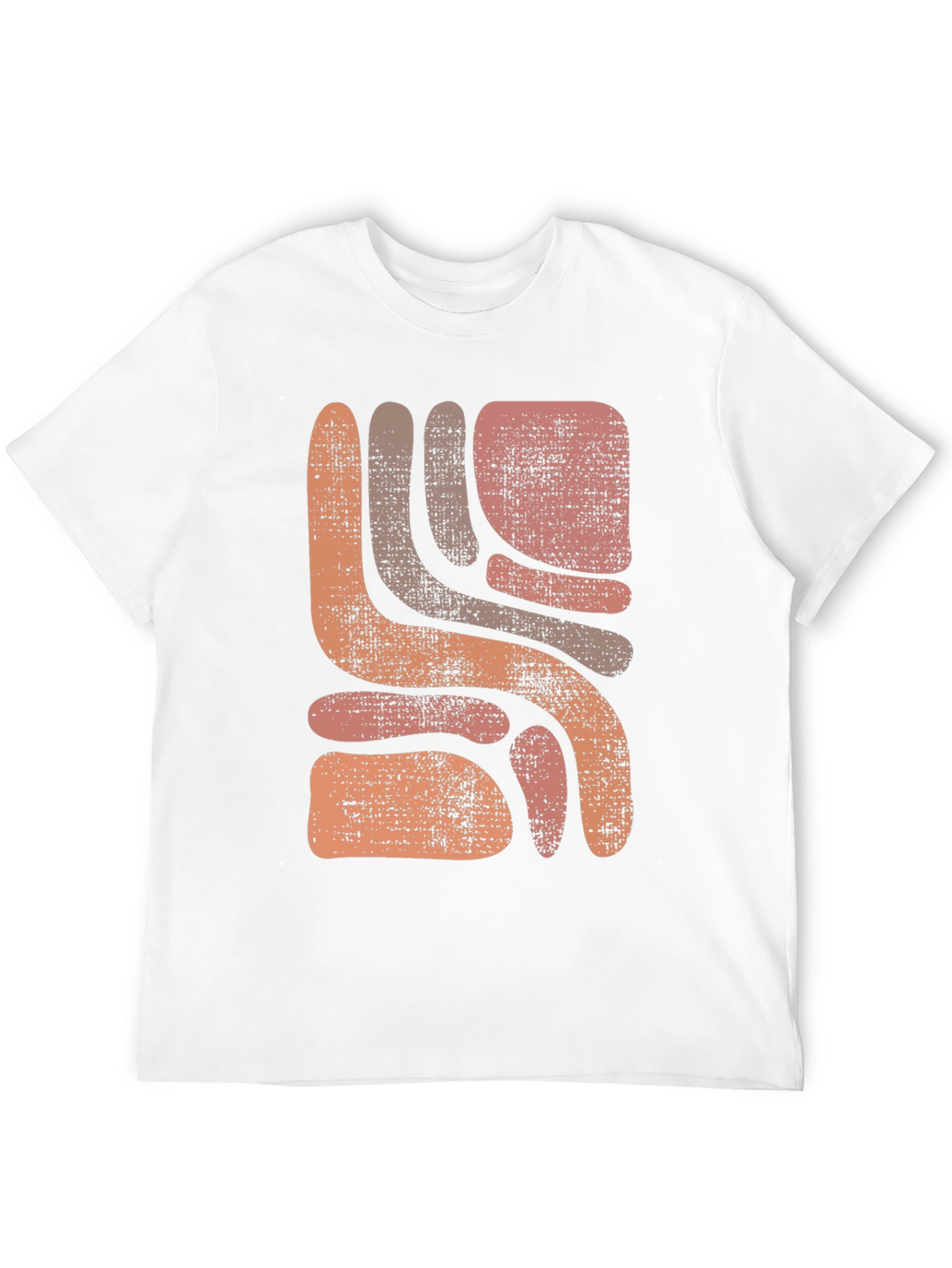 Retro Abstract Graphic Print Men's T-Shirt - 12