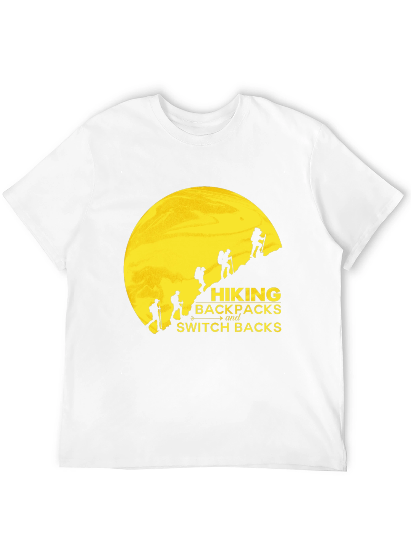 Black Hiking Backpacks and Switchbacks Black T-Shirt view 12