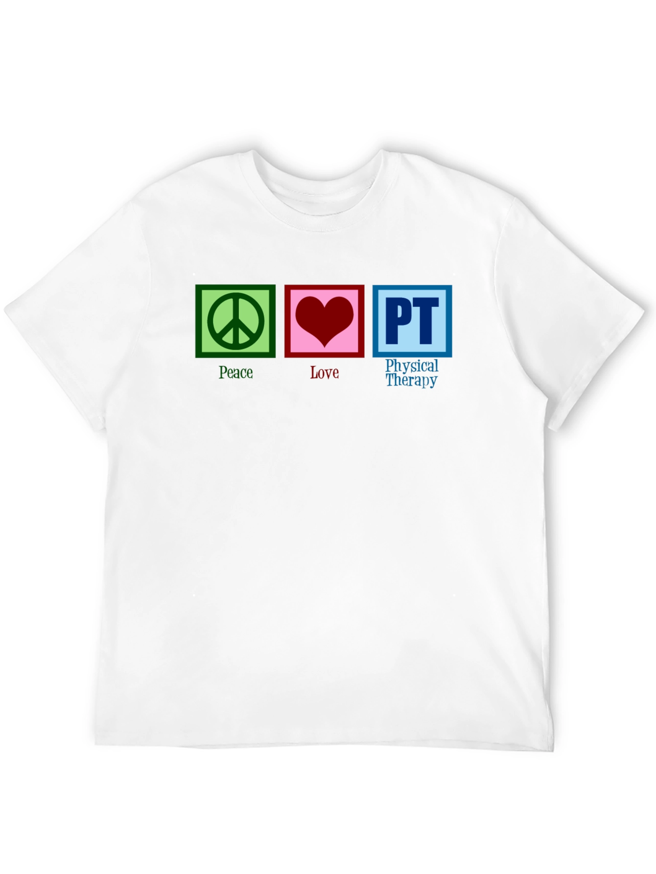 Black Peace Love PT Therapy T-Shirt view 12