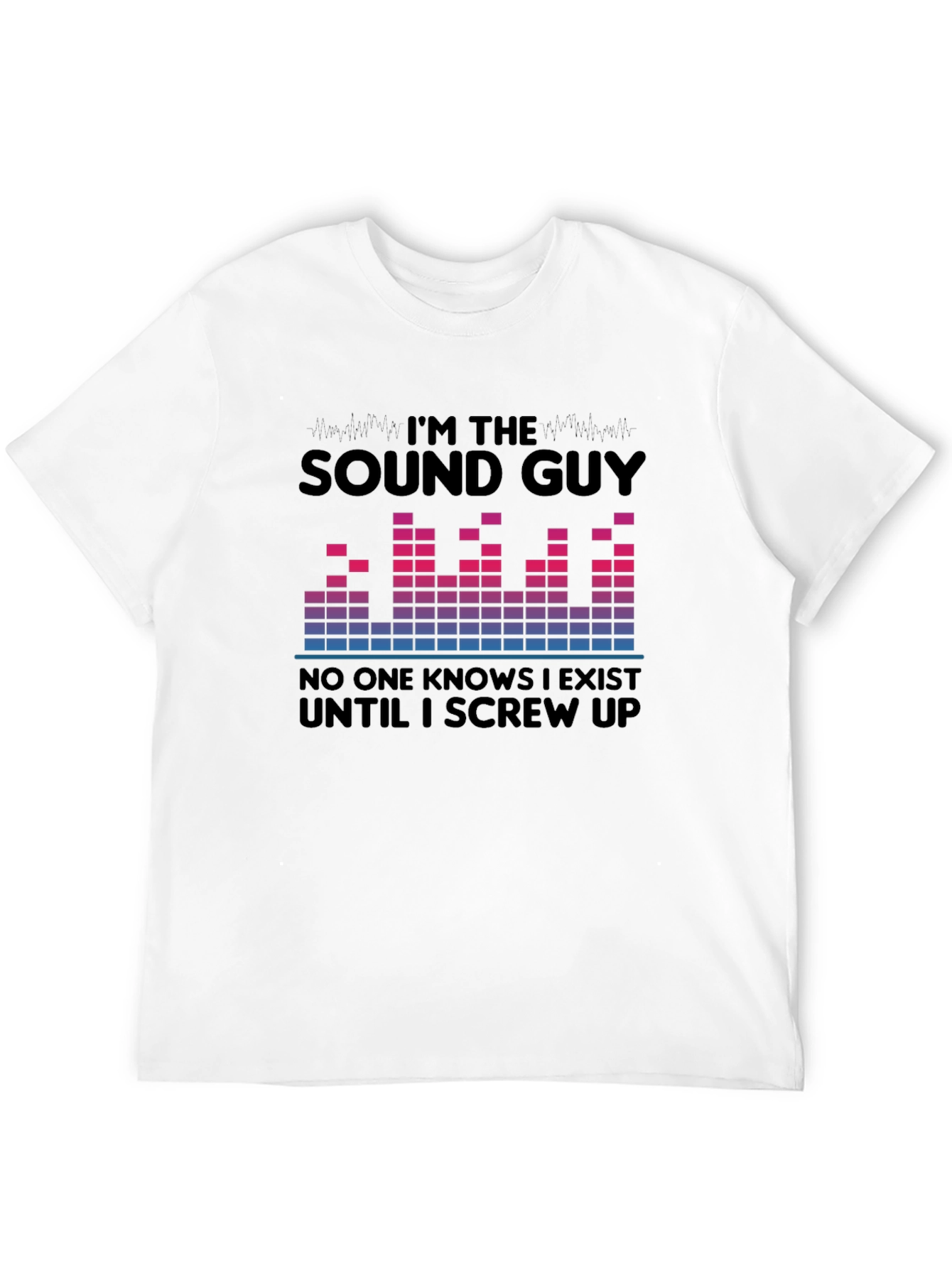 Black Sound Guy T-Shirt - Funny Audio Engineer Tee view 12