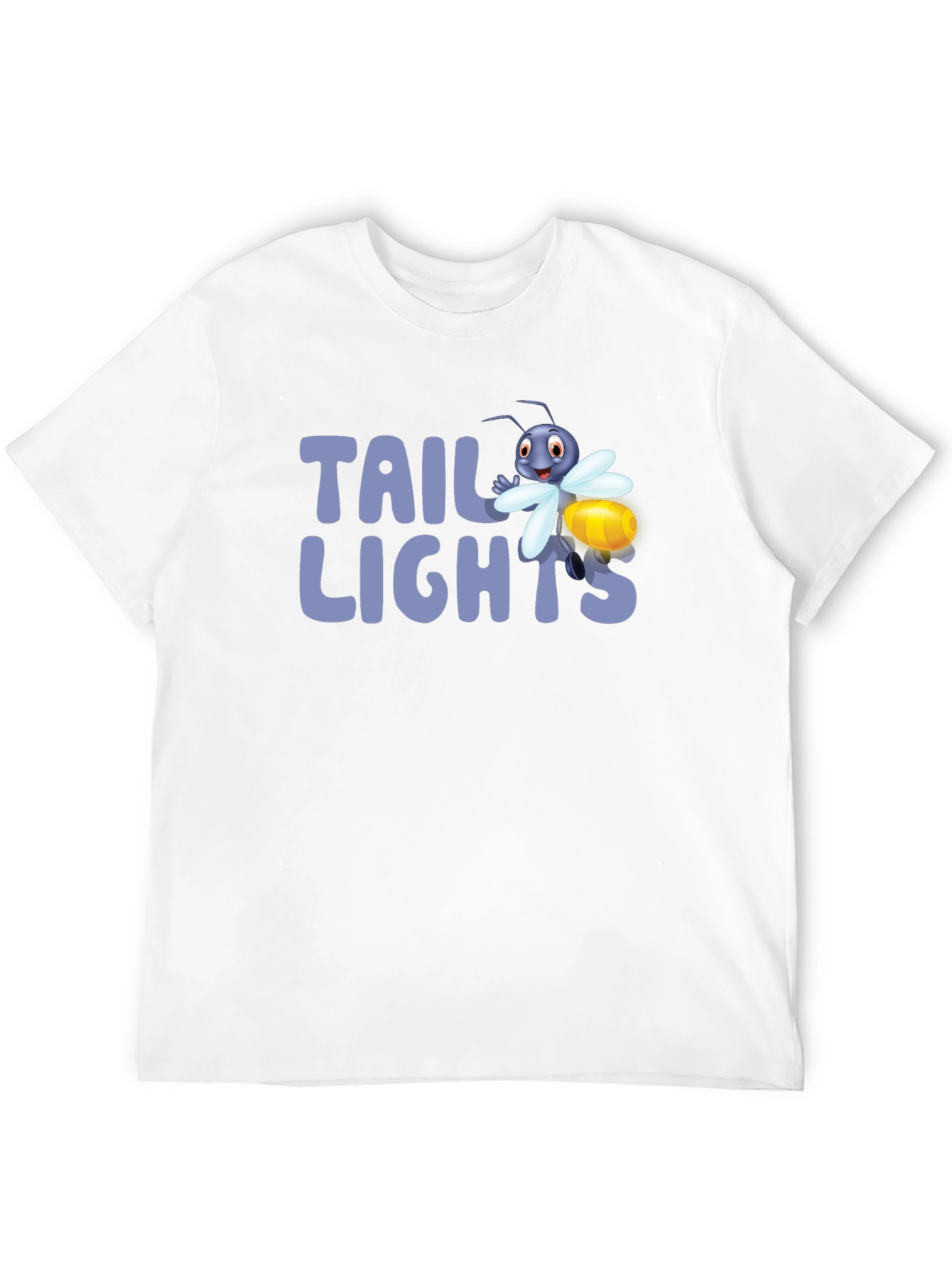 Black Tail Lights Firefly Graphic Tee - Black Cotton T-Shirt view 12
