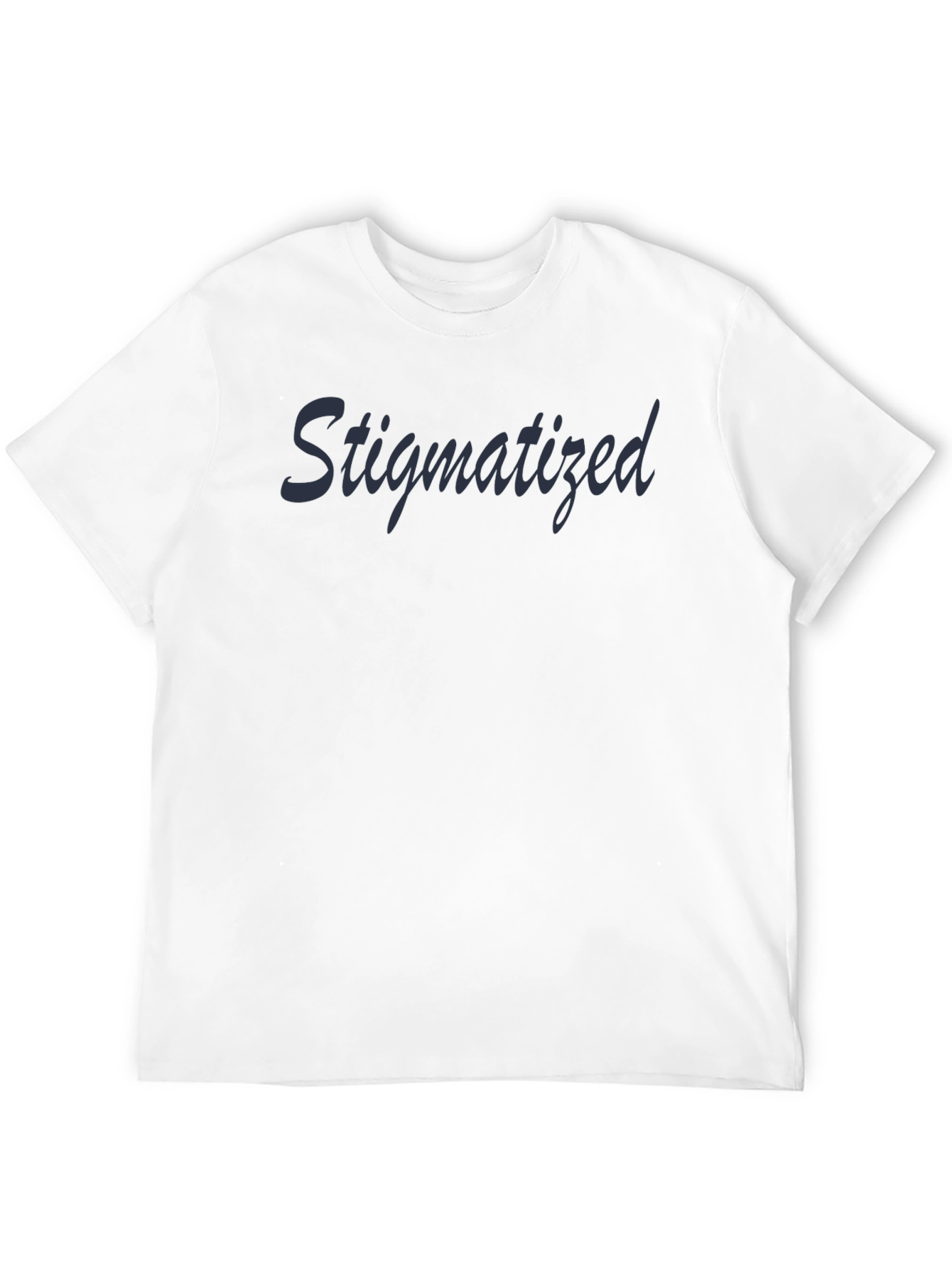 Black Stigmatized Men's Black Short Sleeve T-Shirt view 12