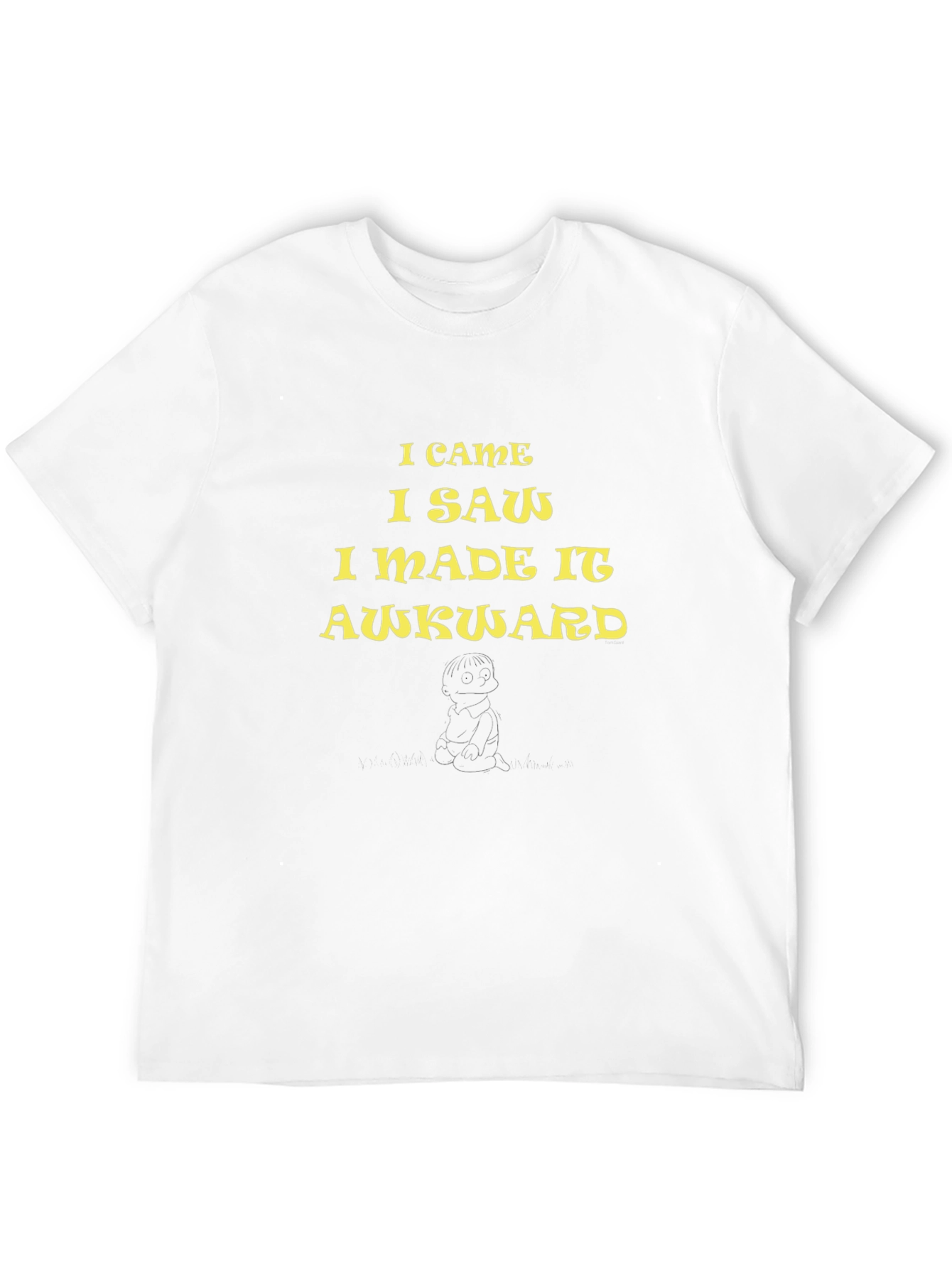 Black Awkward Slogan Graphic T-Shirt - Casual Style view 12