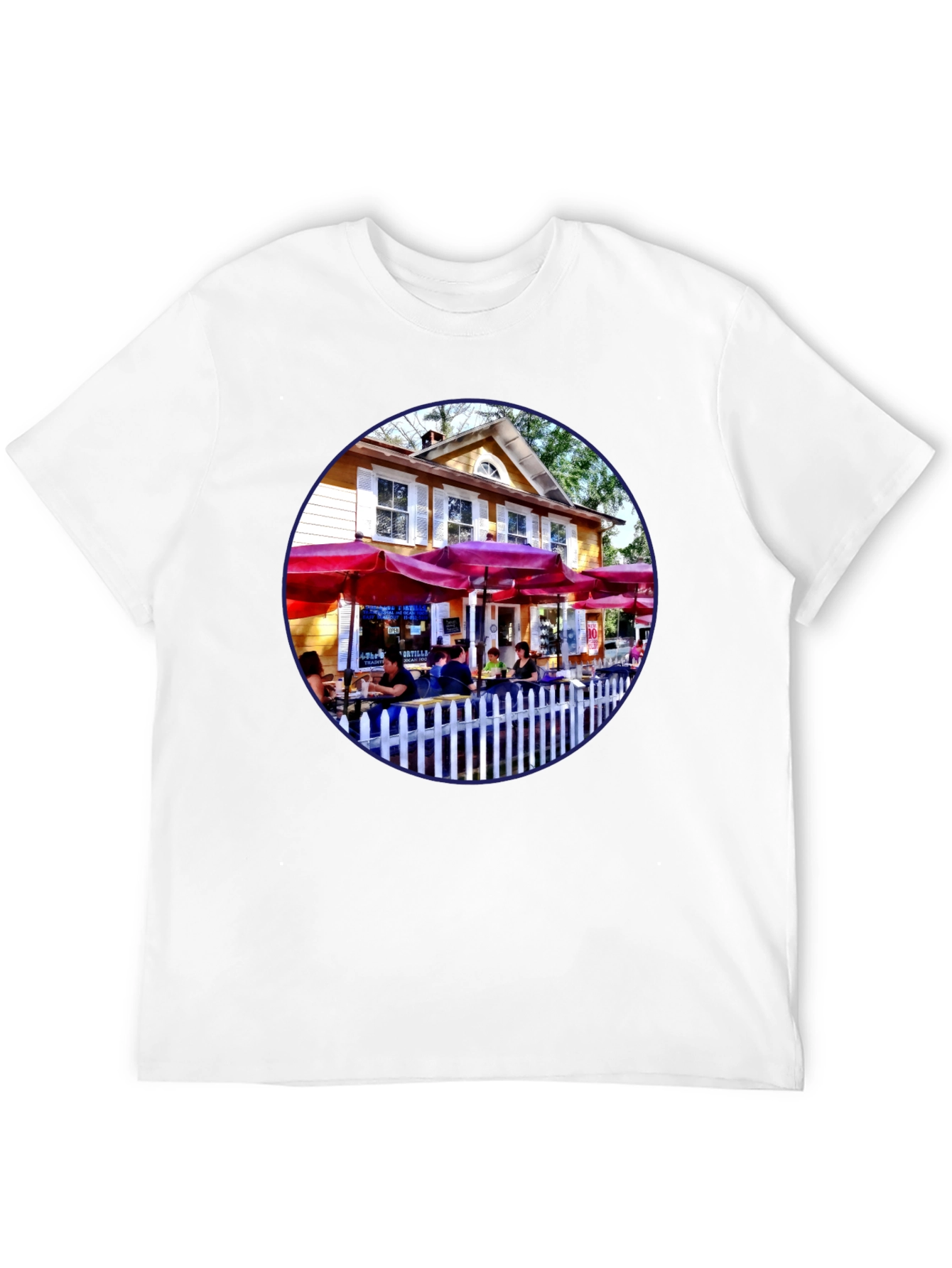 Black Restaurant Patio Graphic Tee - Black view 12