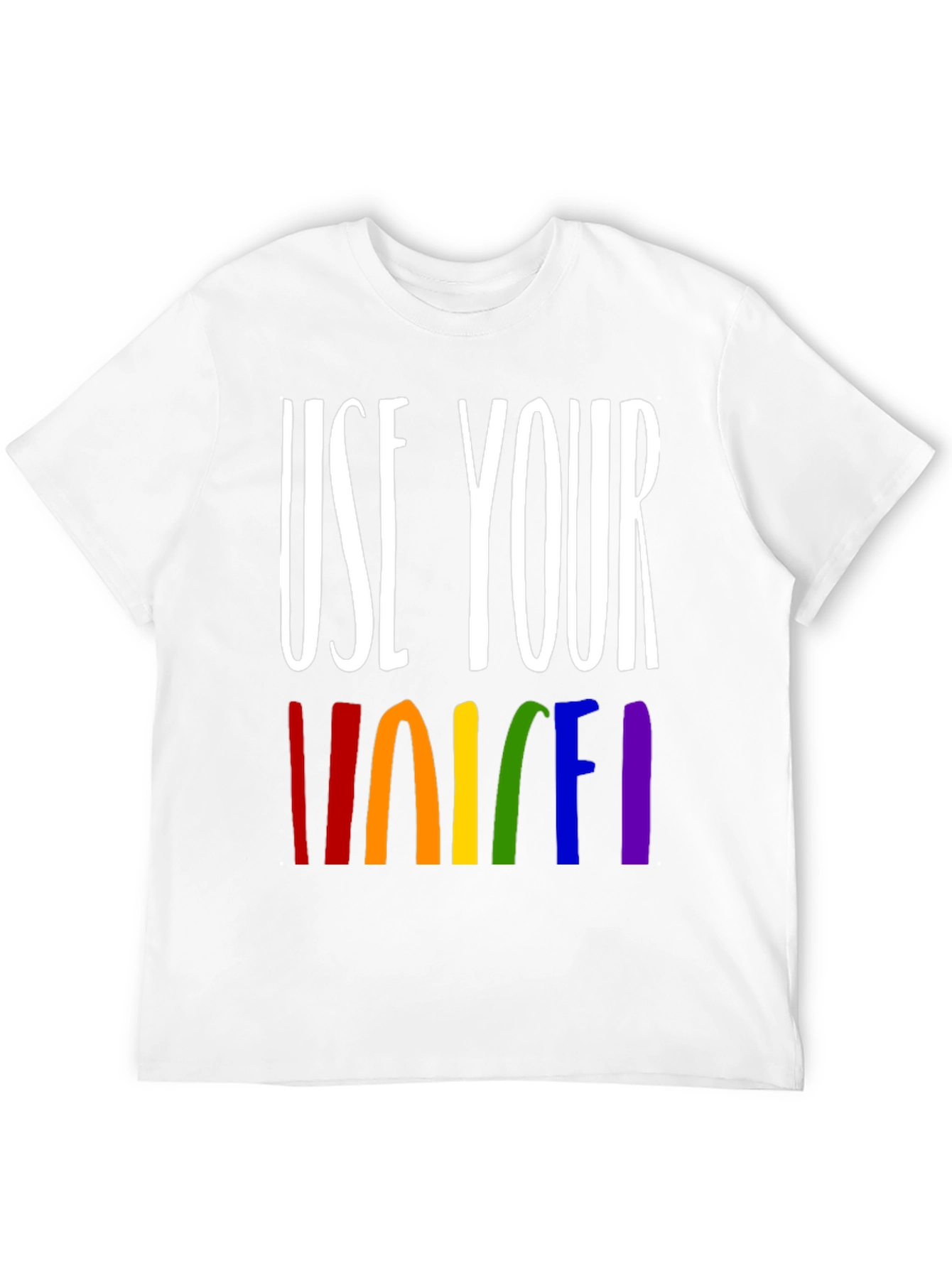 Use Your Voice Rainbow Pride T-Shirt - 12