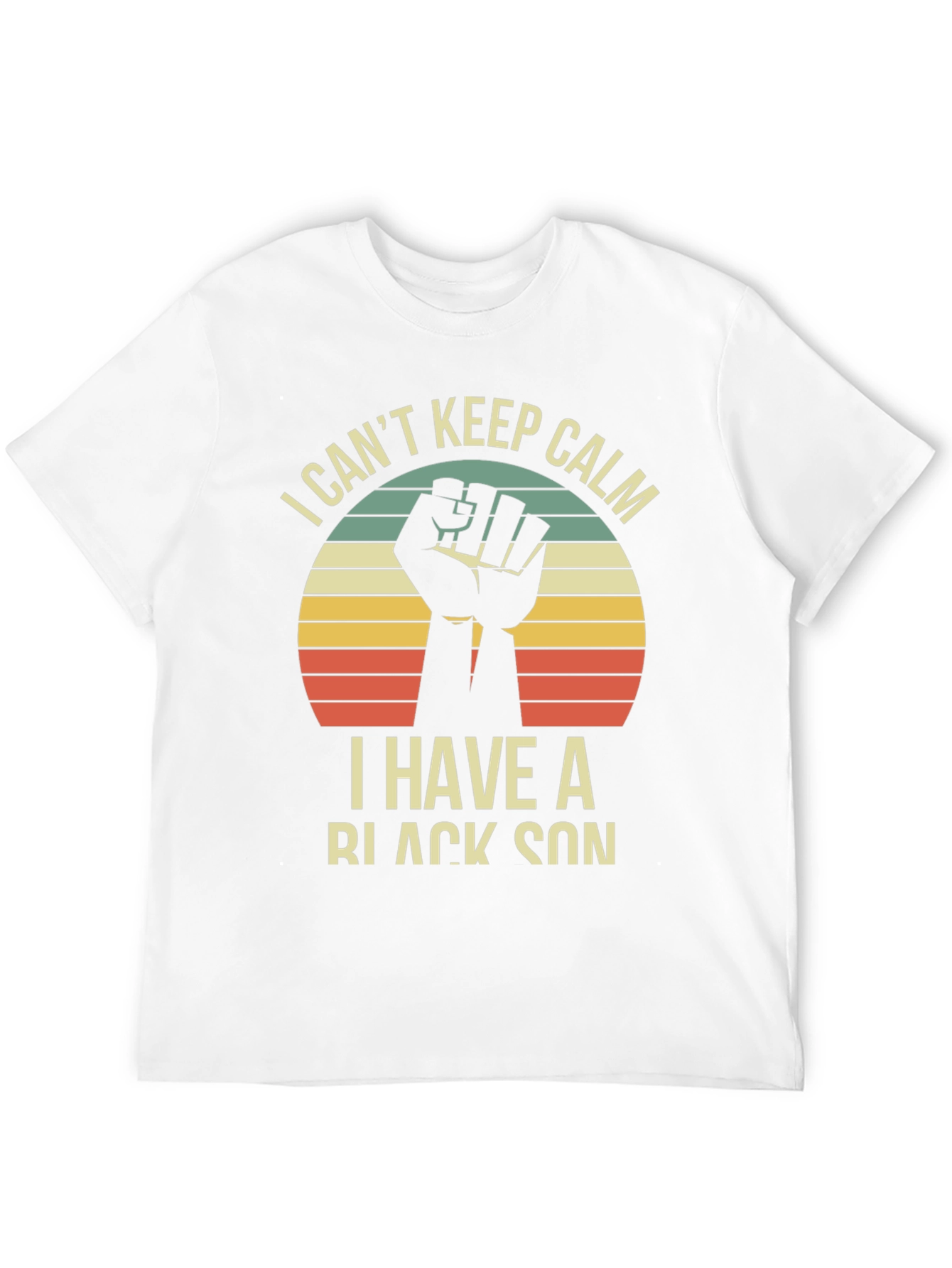 Black I Can't Keep Calm I Have a Black Son T-Shirt view 12