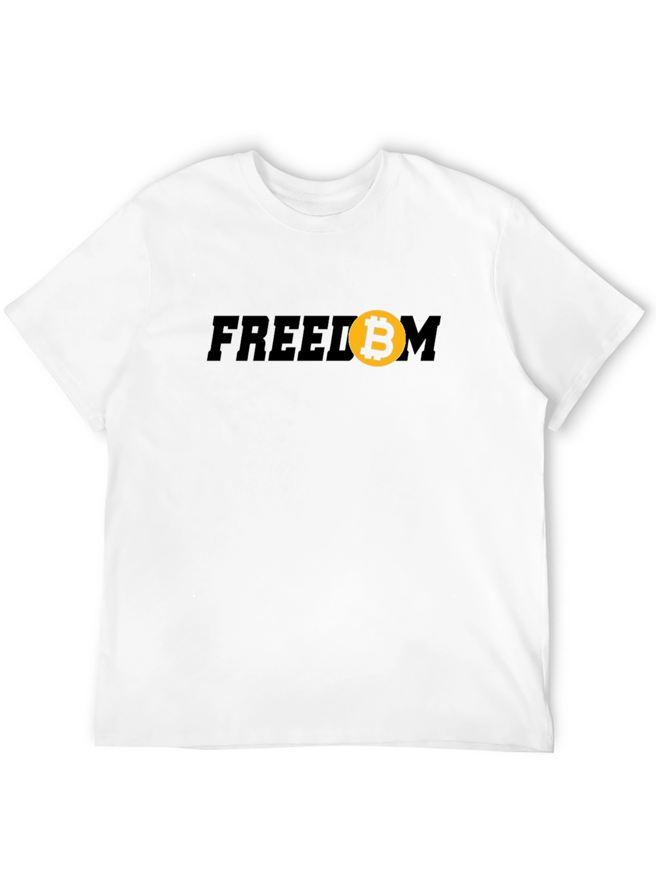 Black Freedom Bitcoin Graphic Tee - Crypto Fashion view 12