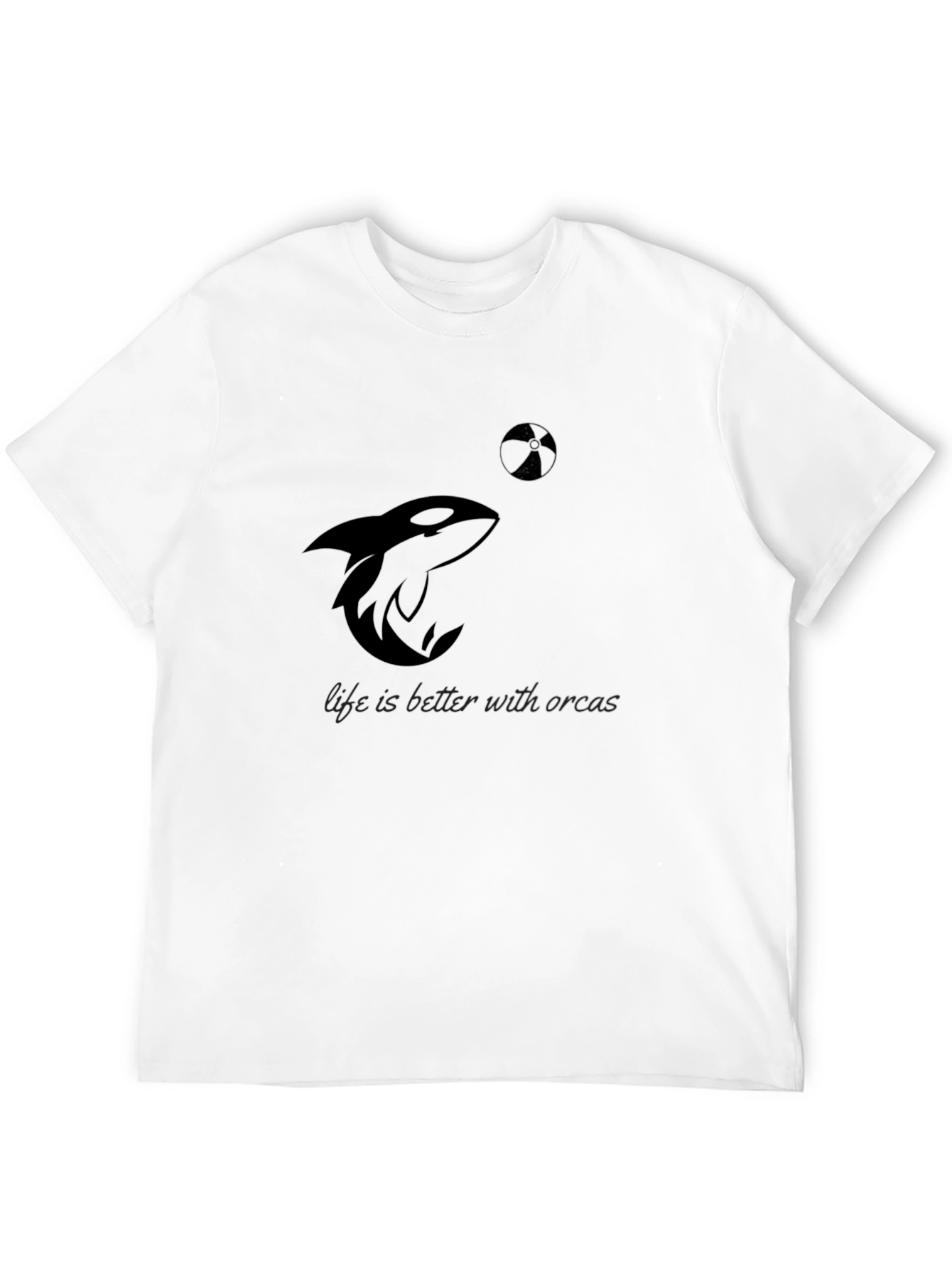 Black Orca Life Tee - Black Graphic T-Shirt view 12