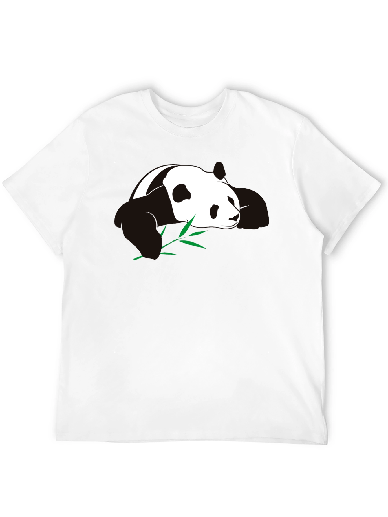 Black Panda T-Shirt - Black Cotton Blend Tee view 12