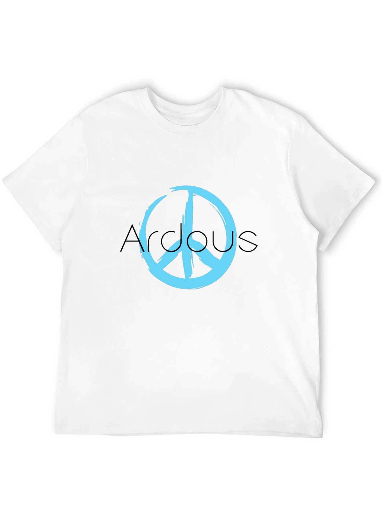 Black Peace Sign Graphic Tee - Stylish Casual Wear view 12