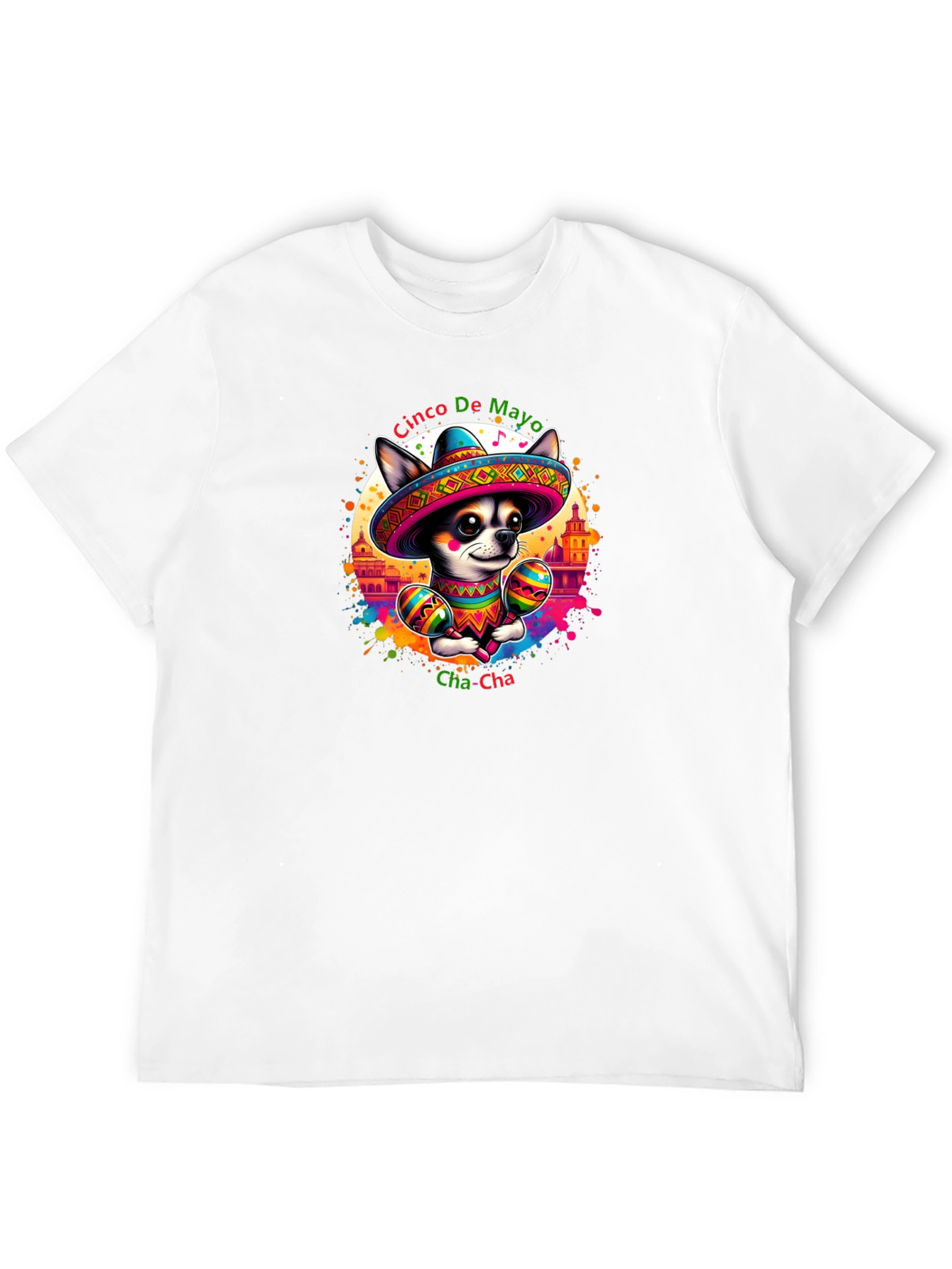 Black Cinco De Mayo Chihuahua T-Shirt view 12